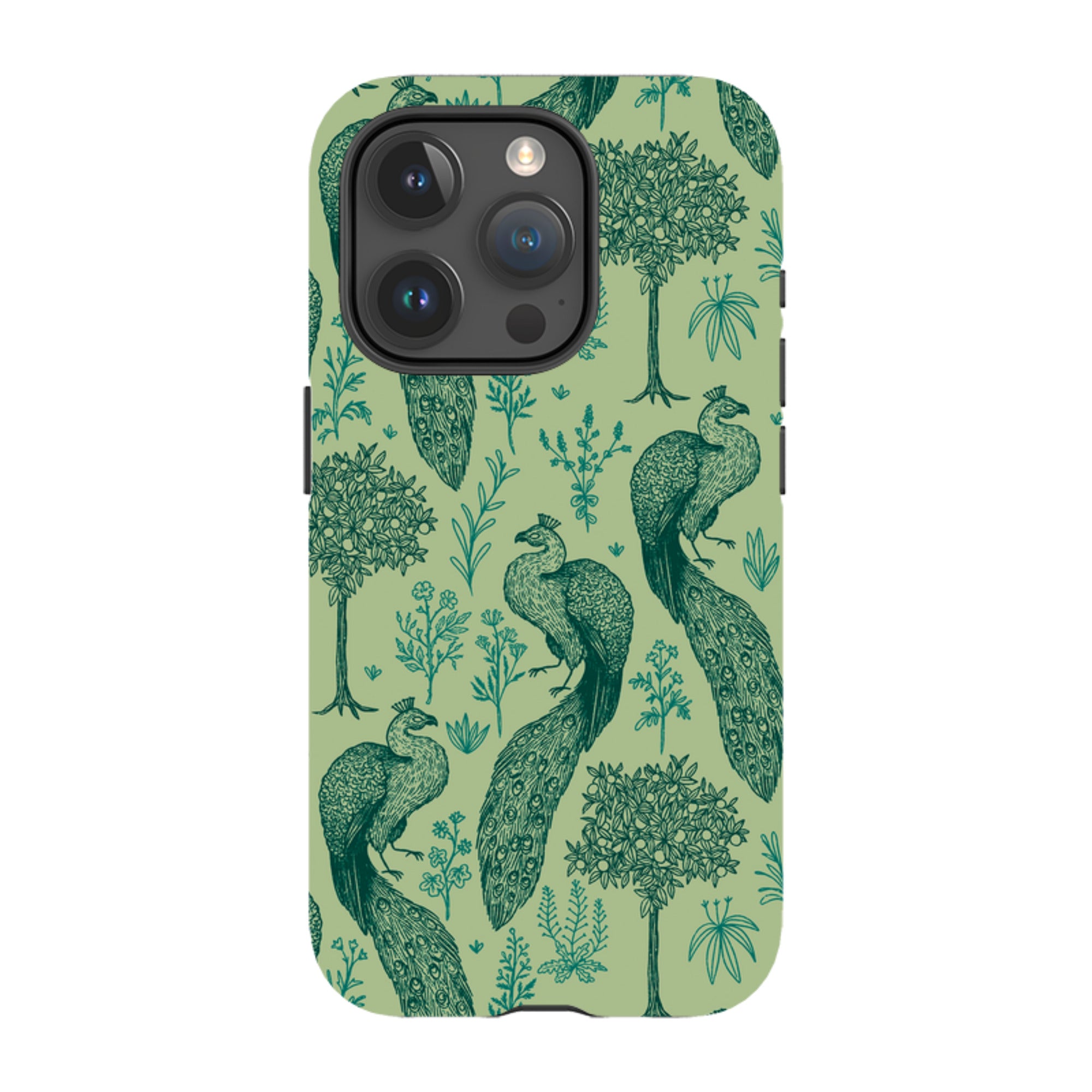 iPhone MagSafe Tough Case -  Peacock Pattern By Anna Stead