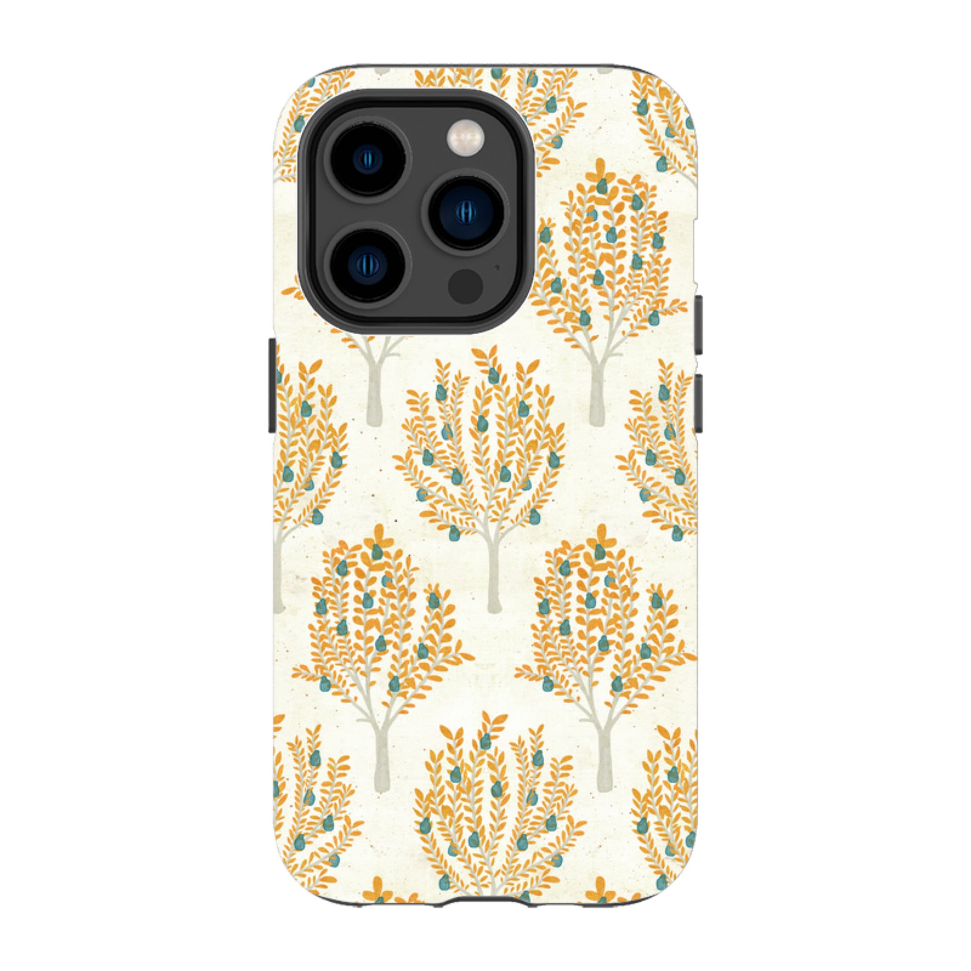 iPhone MagSafe Tough Case - Pear Trees Cream By Katherine Quinn