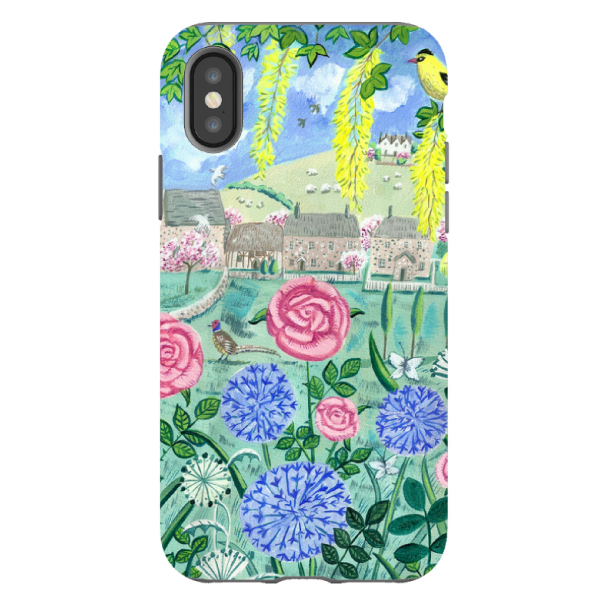 iPhone Tough Case - Village Floral By Mary Stubberfield
