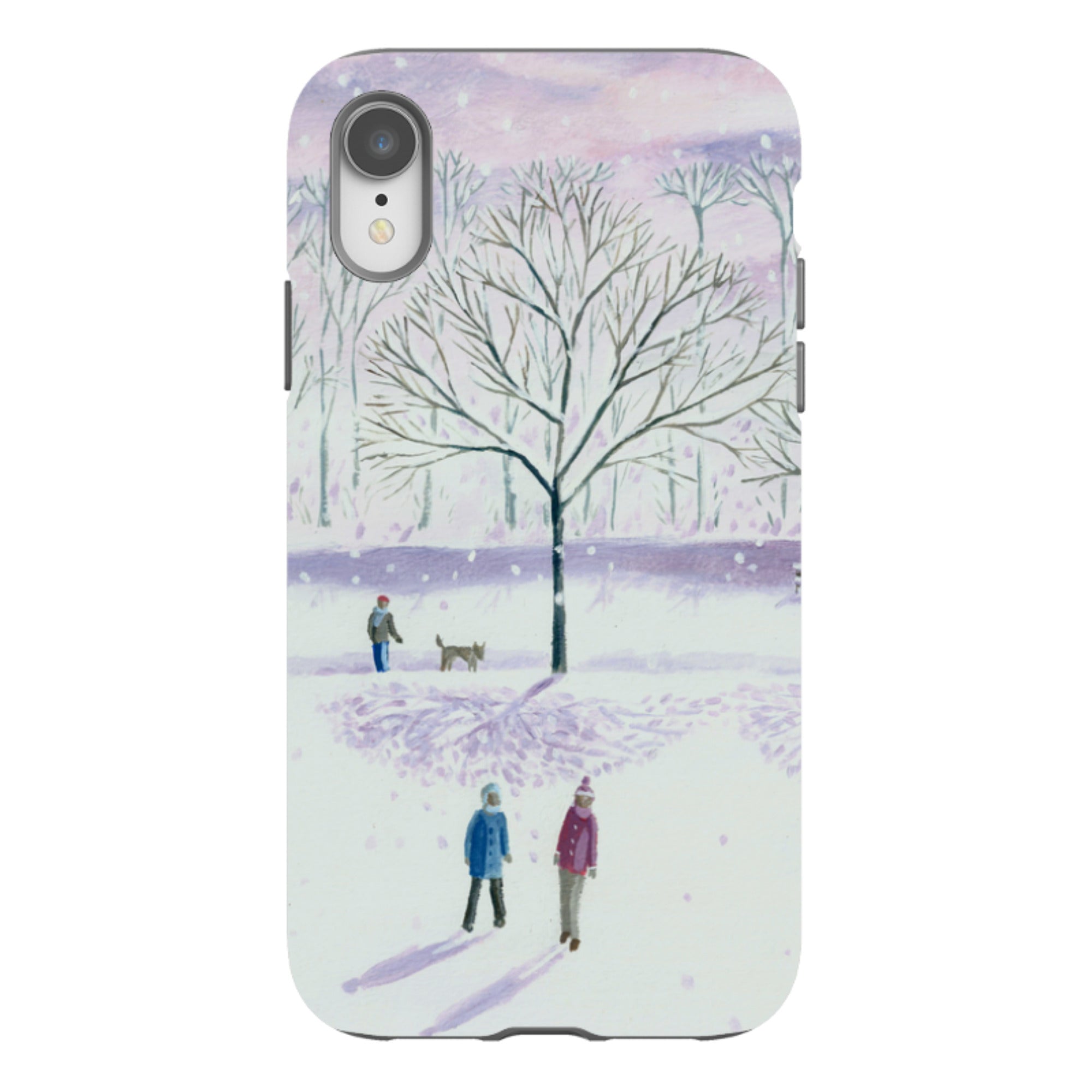 iPhone Tough Case - Xmas Park By Mary Stubberfield