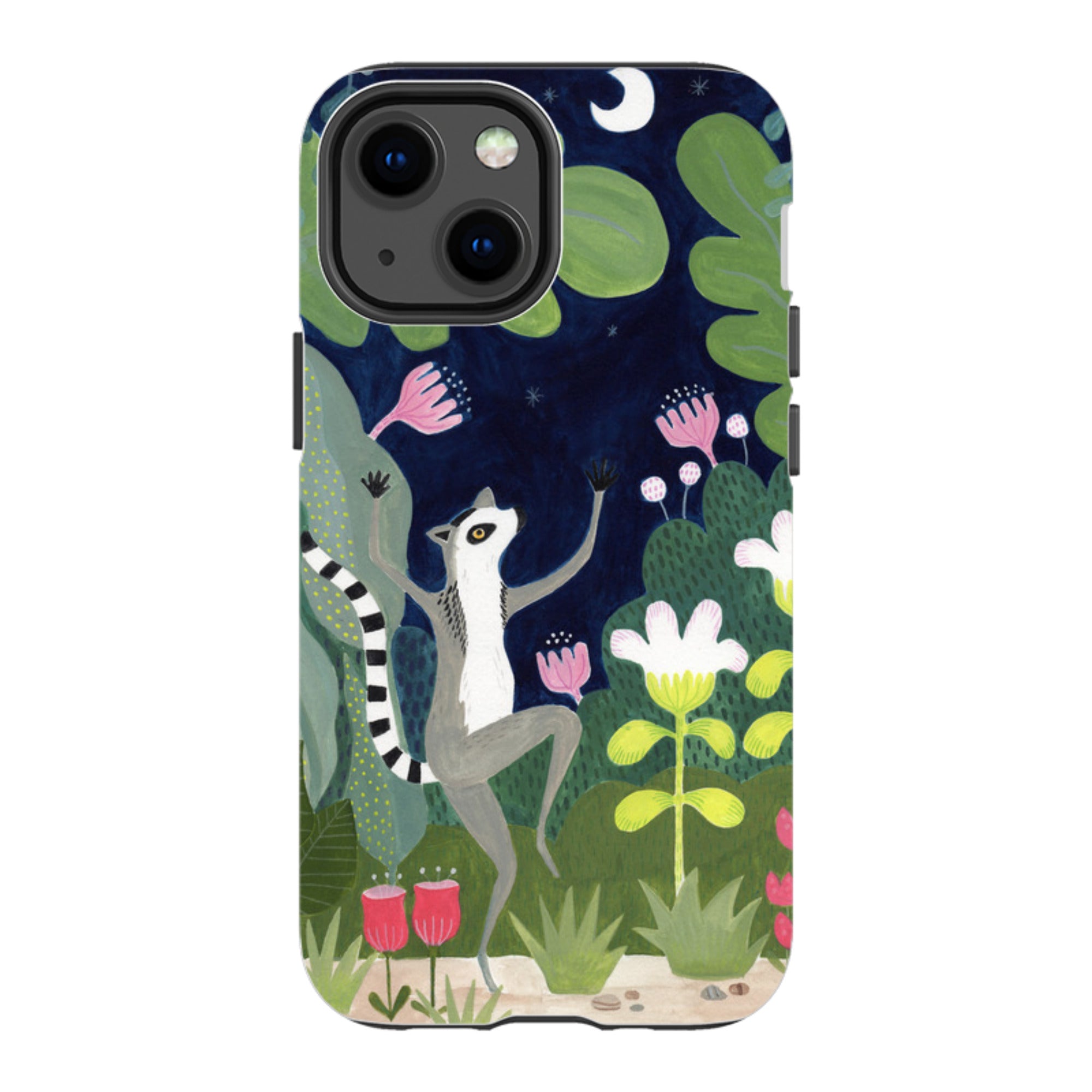 iPhone Tough Case - Dancing Lemur By Bex Parkin