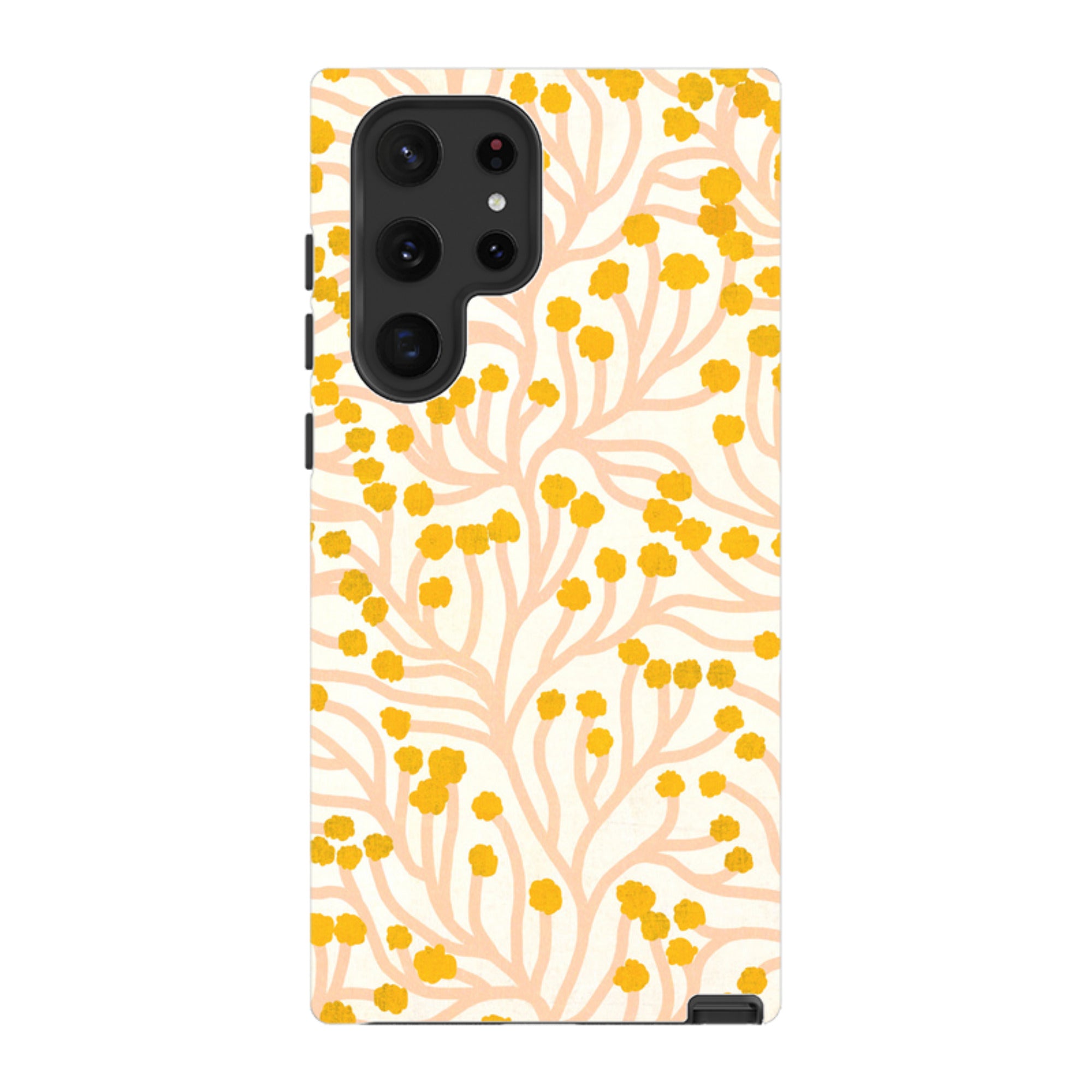 Samsung Tough Case - Vine Pink and Ochre By Katherine Quinn