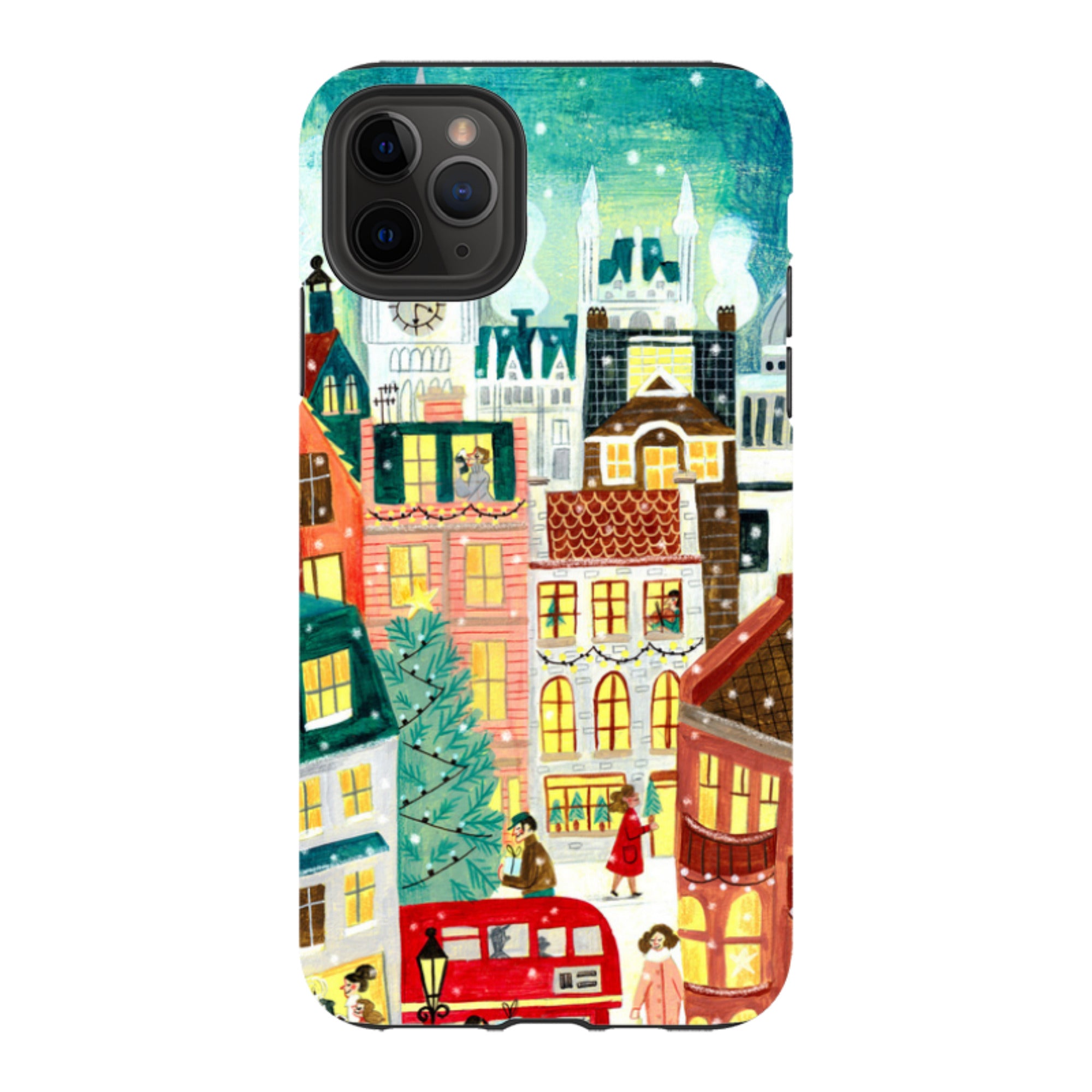 iPhone Tough Case - Xmas In London By Caroline Bonne Muller