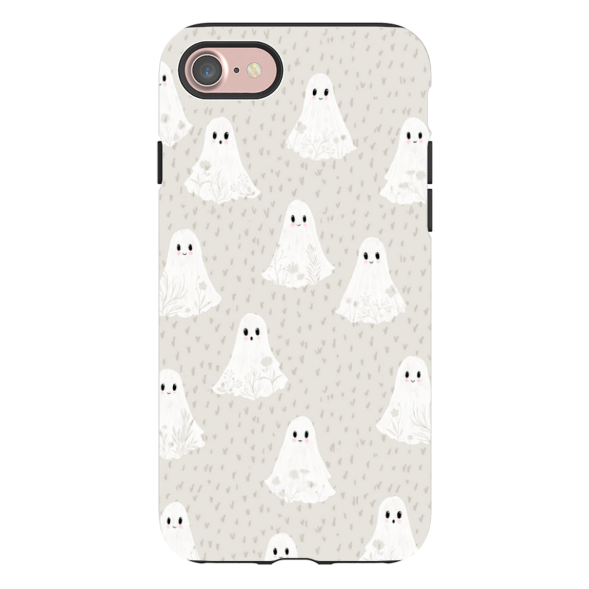 iPhone Tough Case - Floral Ghosts - Stone By Katherine Quinn