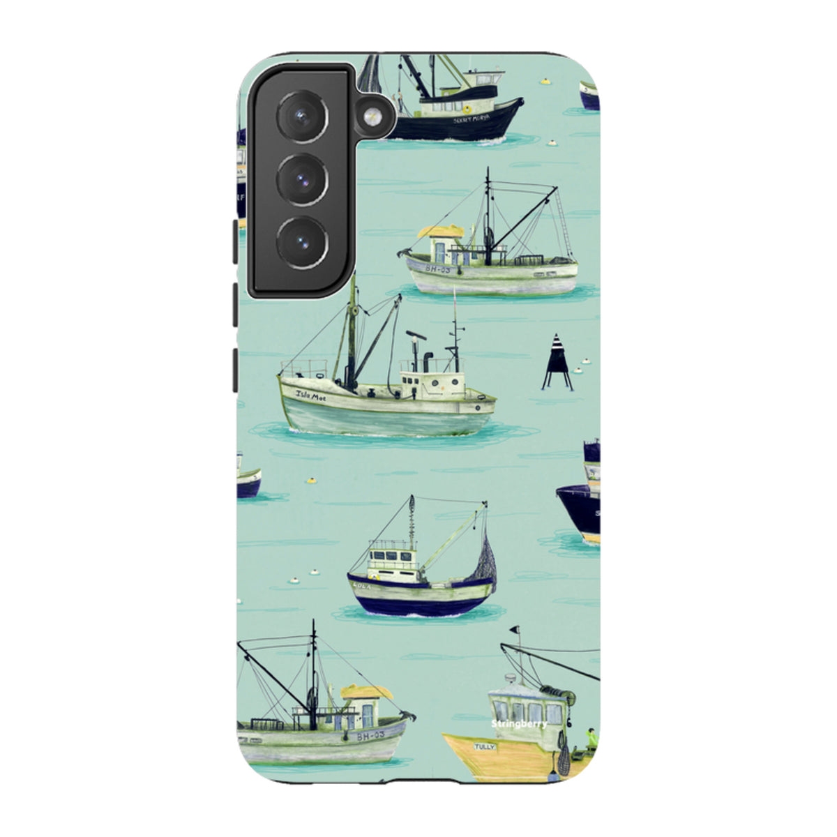 Samsung Tough Case - Fishing Boats Blue By Katherine Quinn