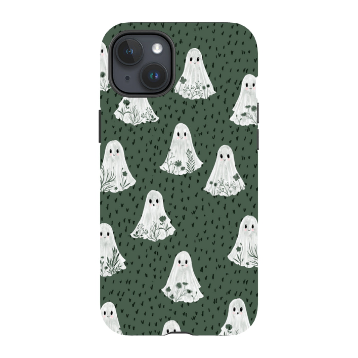 iPhone Tough Case - Floral Ghosts - Pine By Katherine Quinn