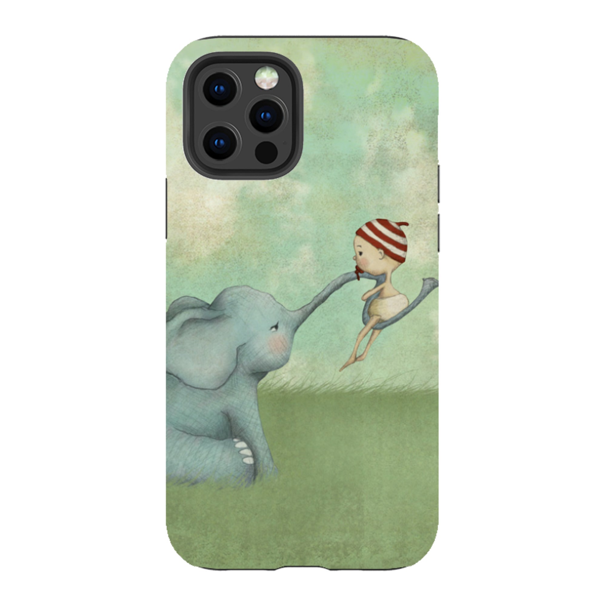 iPhone Tough Case - Elephant Baby By Maja Lindberg