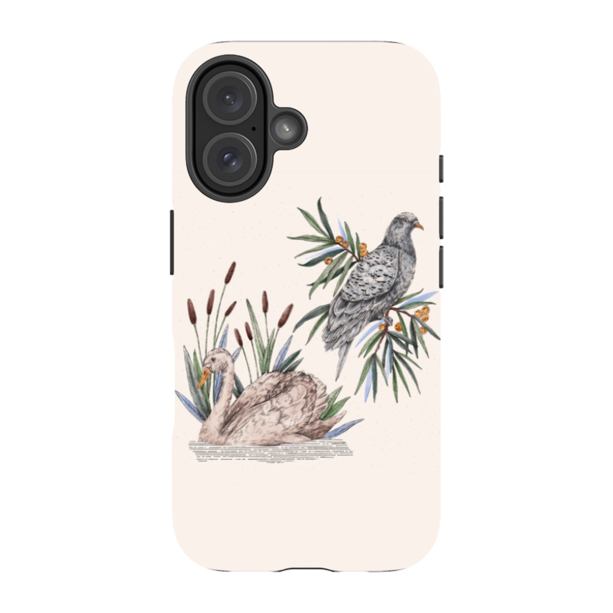iPhone Tough Case - Swan Pigeon By Jade Mosinski