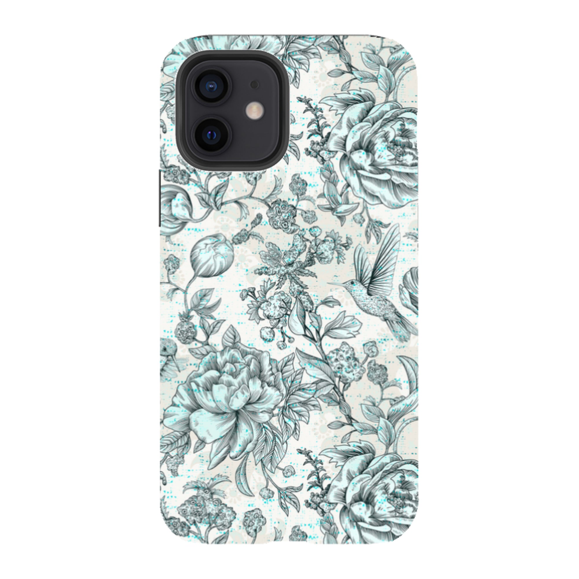 iPhone Tough Case - Blue Peonies