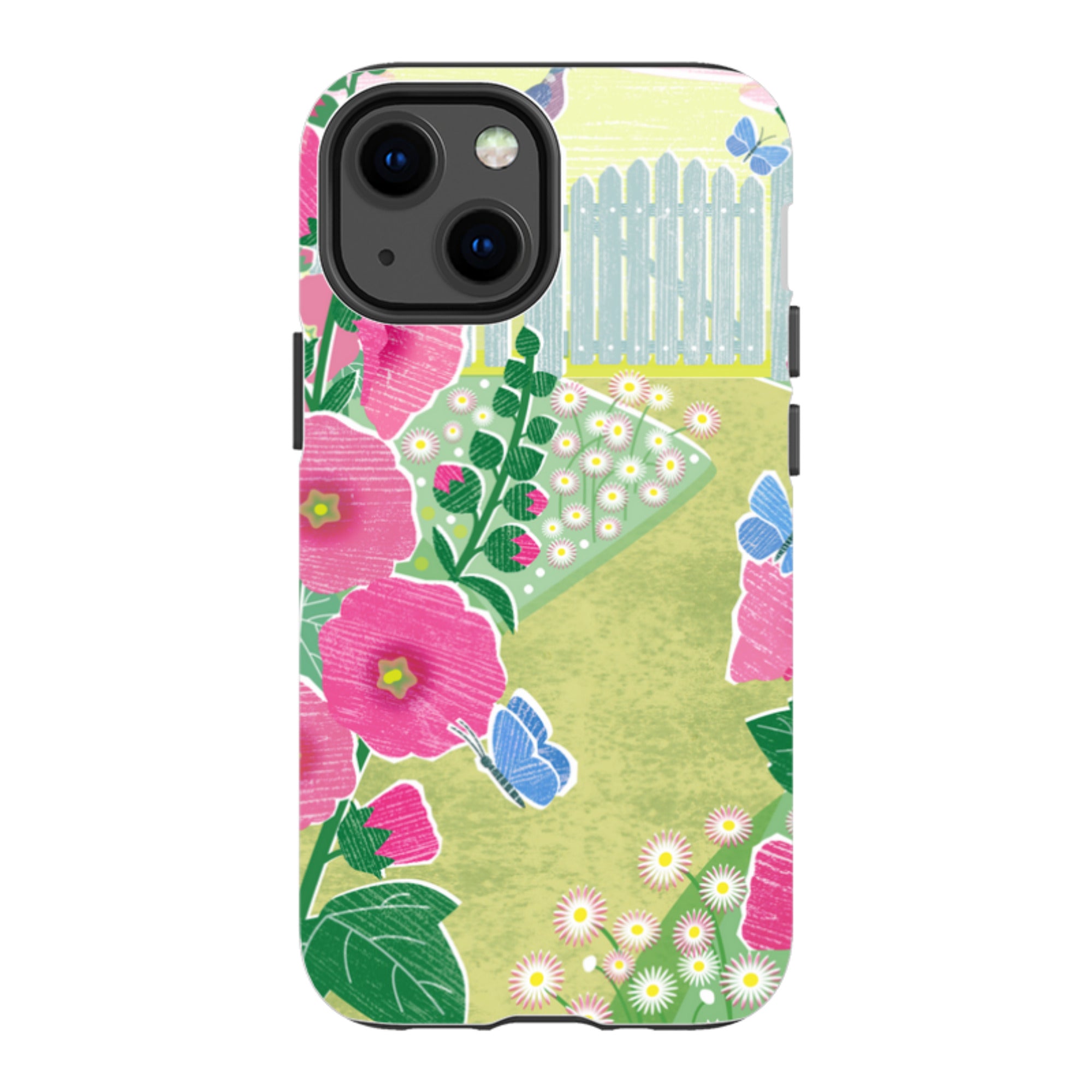 iPhone Tough Case - Hollyhocks By Liane Payne