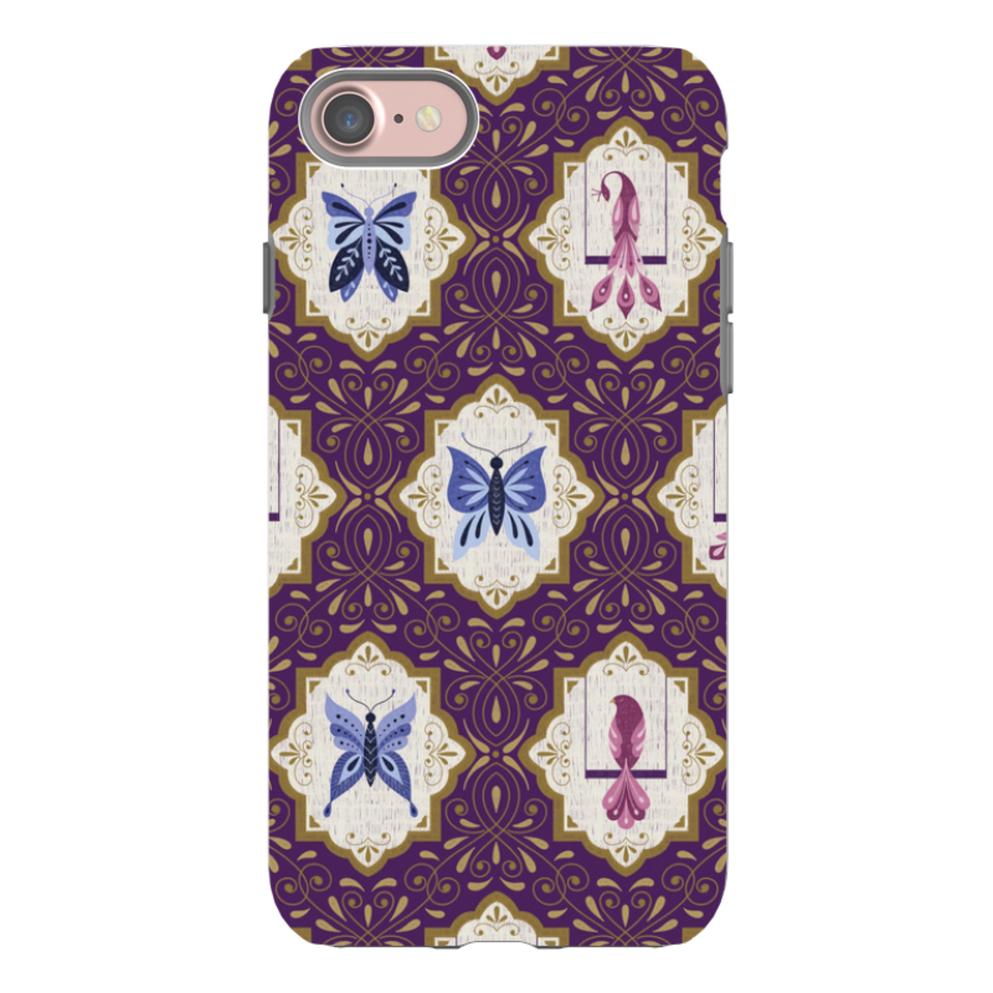 iPhone Tough Case - Wingframes Purple By Jenny Zemanek