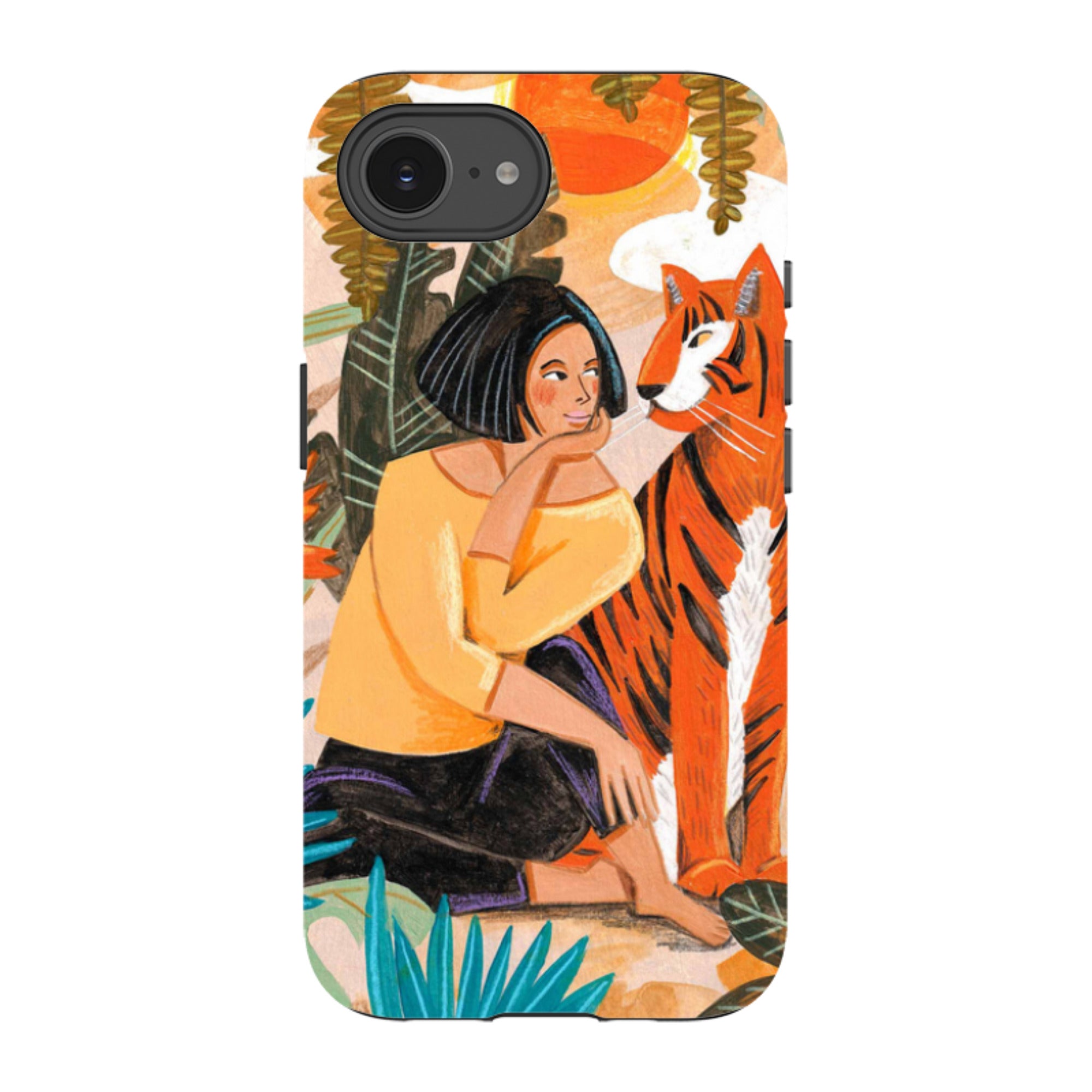 iPhone Tough Case - Hello Tiger By Caroline Bonne Muller