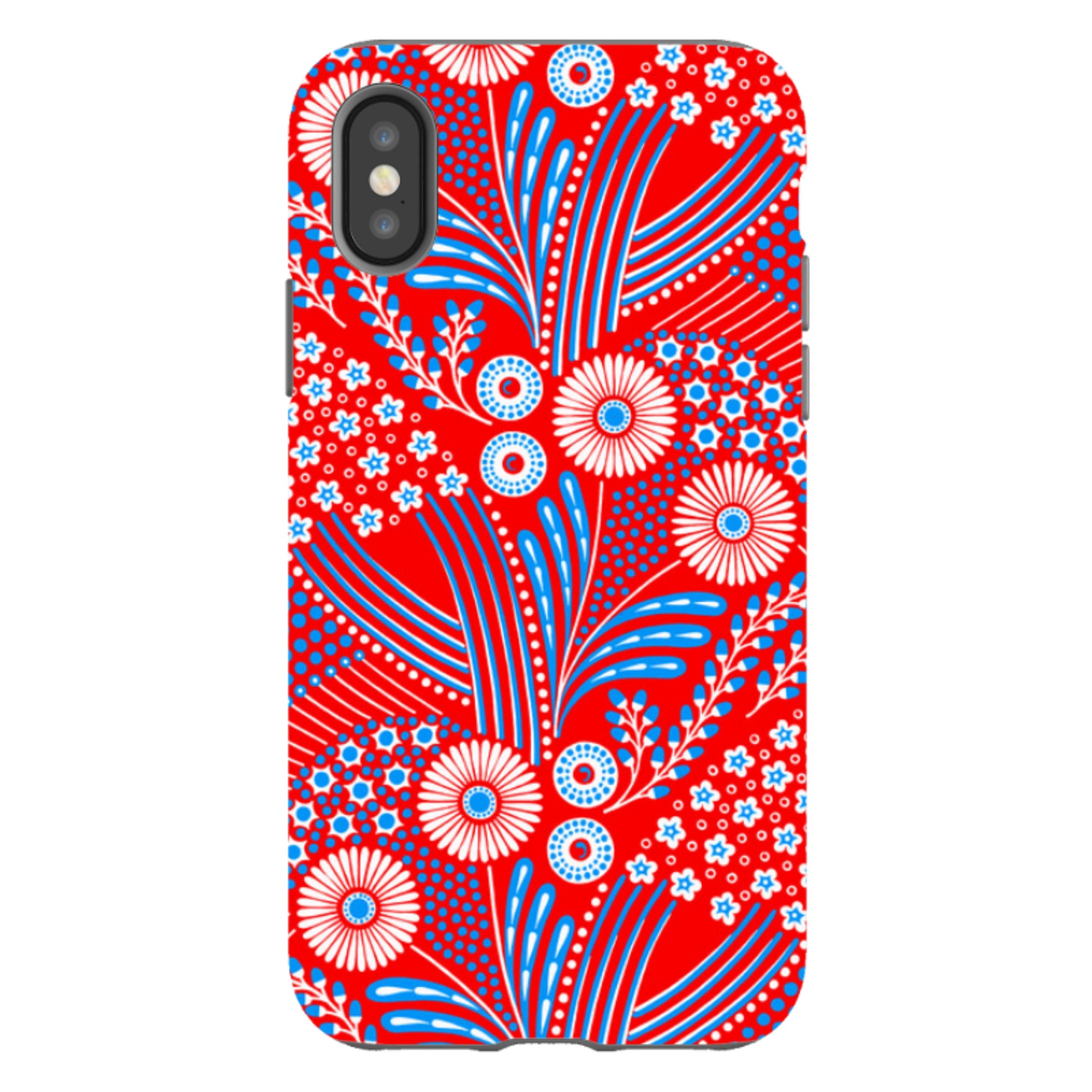 iPhone Tough Case - Red Bouquet By Cressida Bell
