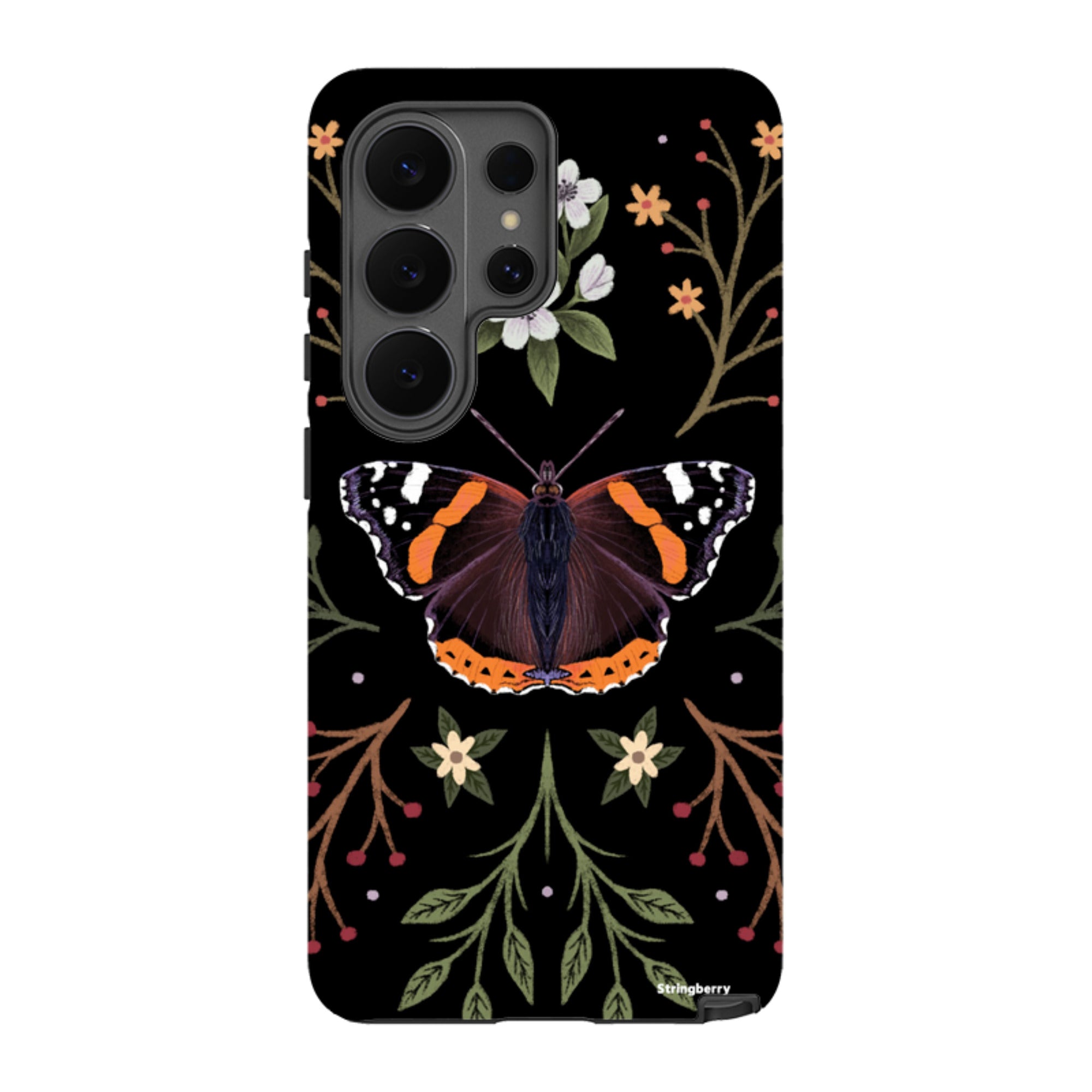 Samsung Tough Case - Red Admiral Butterfly By Anna Stead
