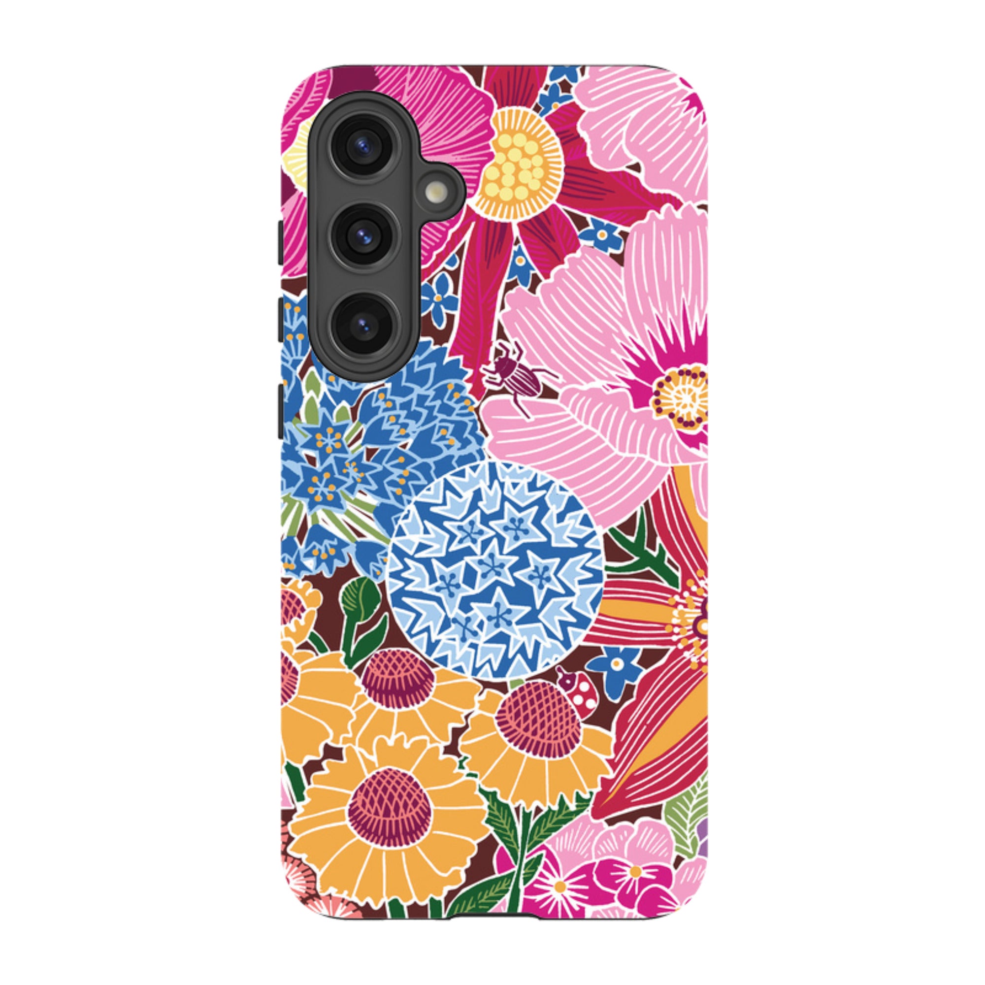 Samsung Tough Case - Jigsaw Floral 2 By kate Heiss