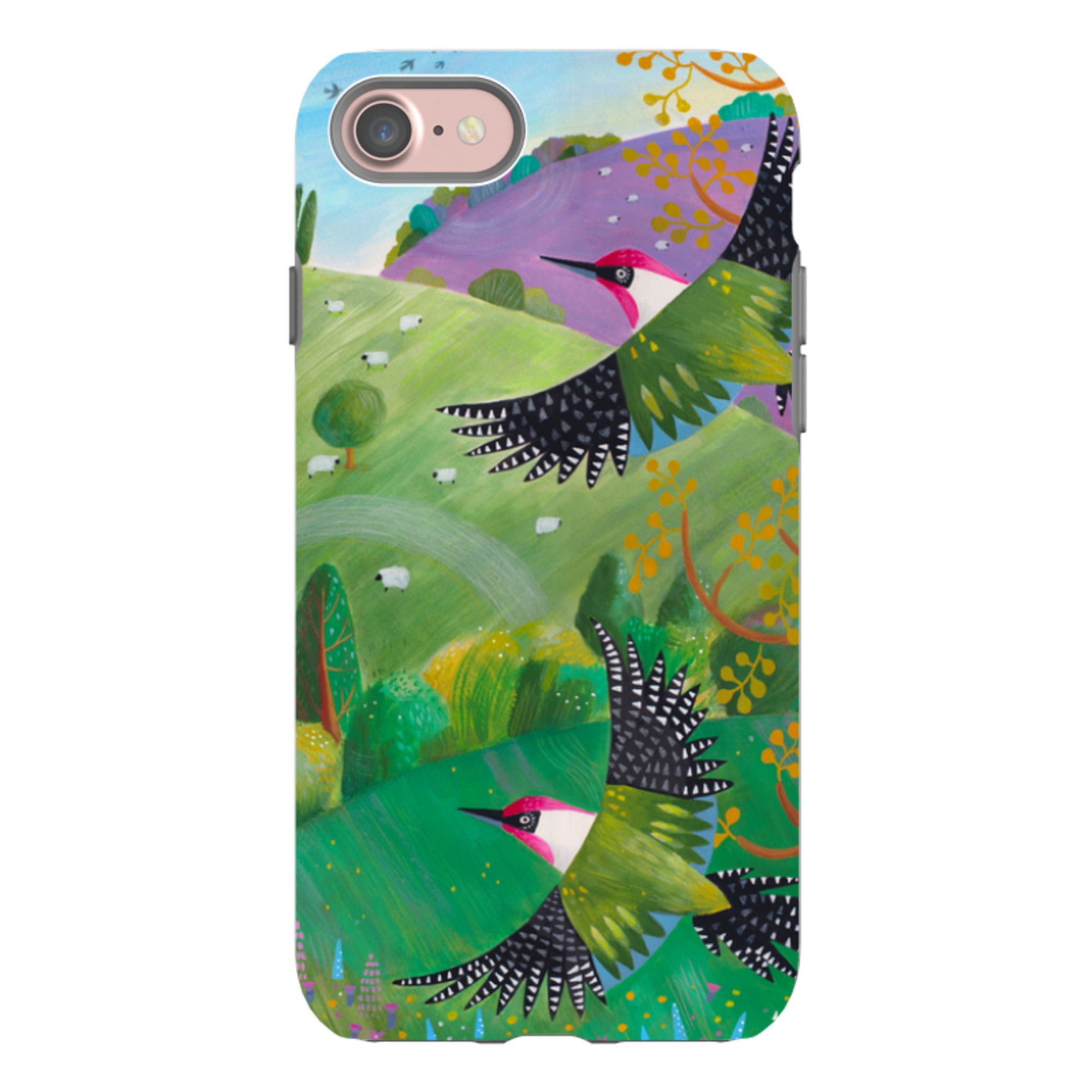 iPhone Tough Case - Woodpeckers By Bex Parkin