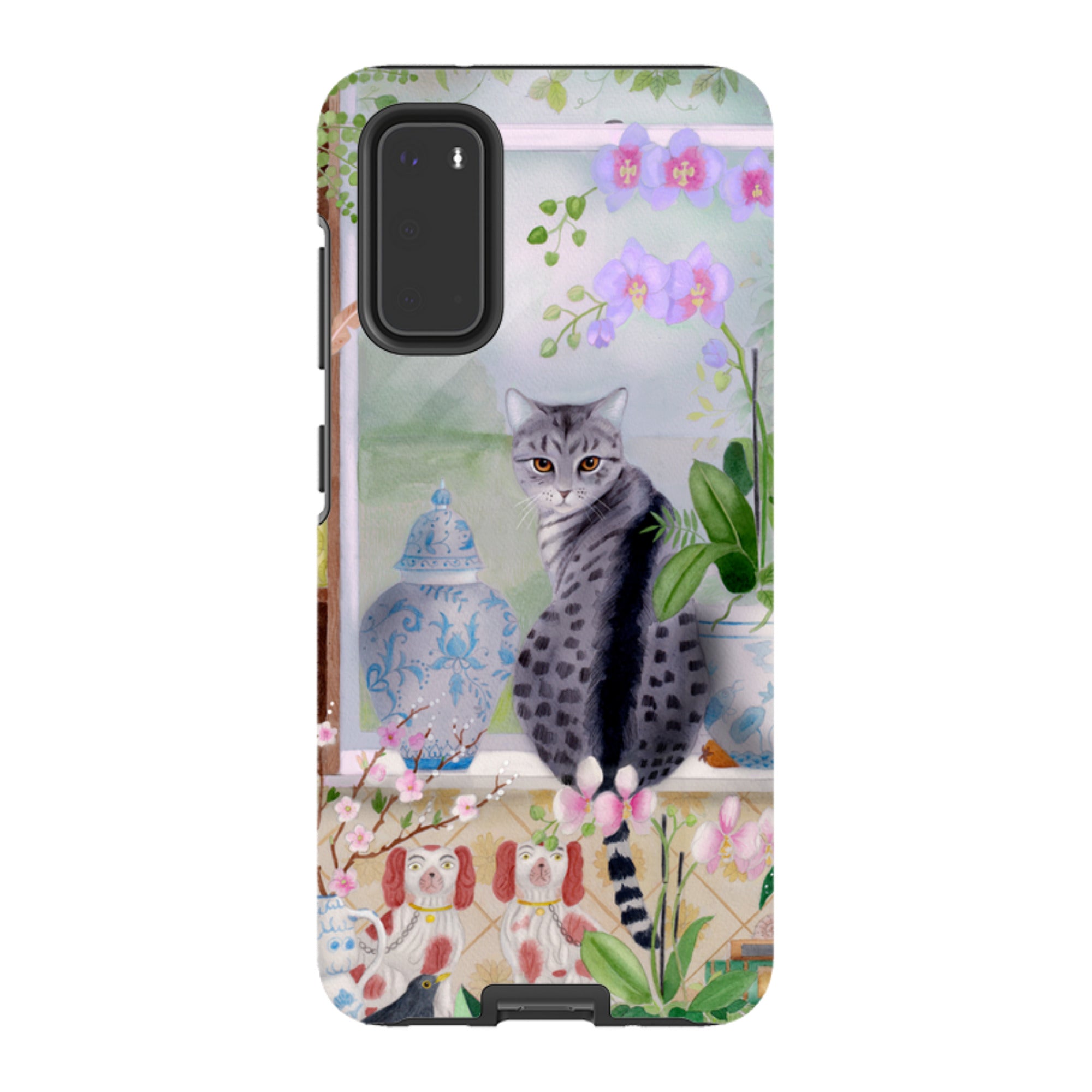 Samsung Tough Case - Cat In Window By Bex Parkin