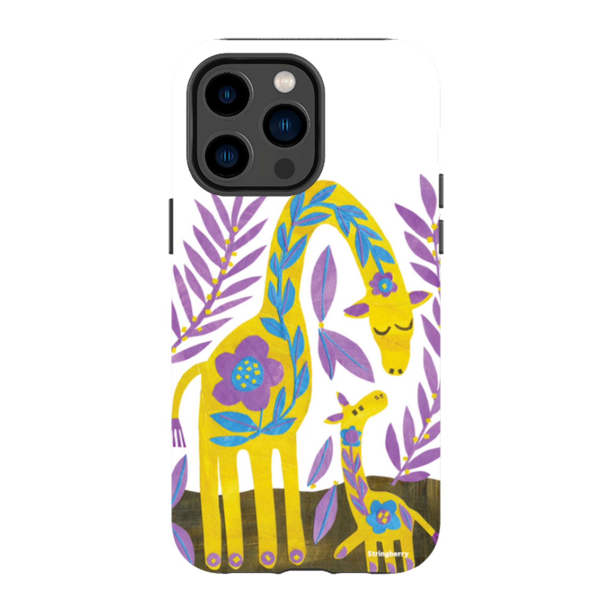 iPhone Tough Case - Folk Giraffes By Tracey English