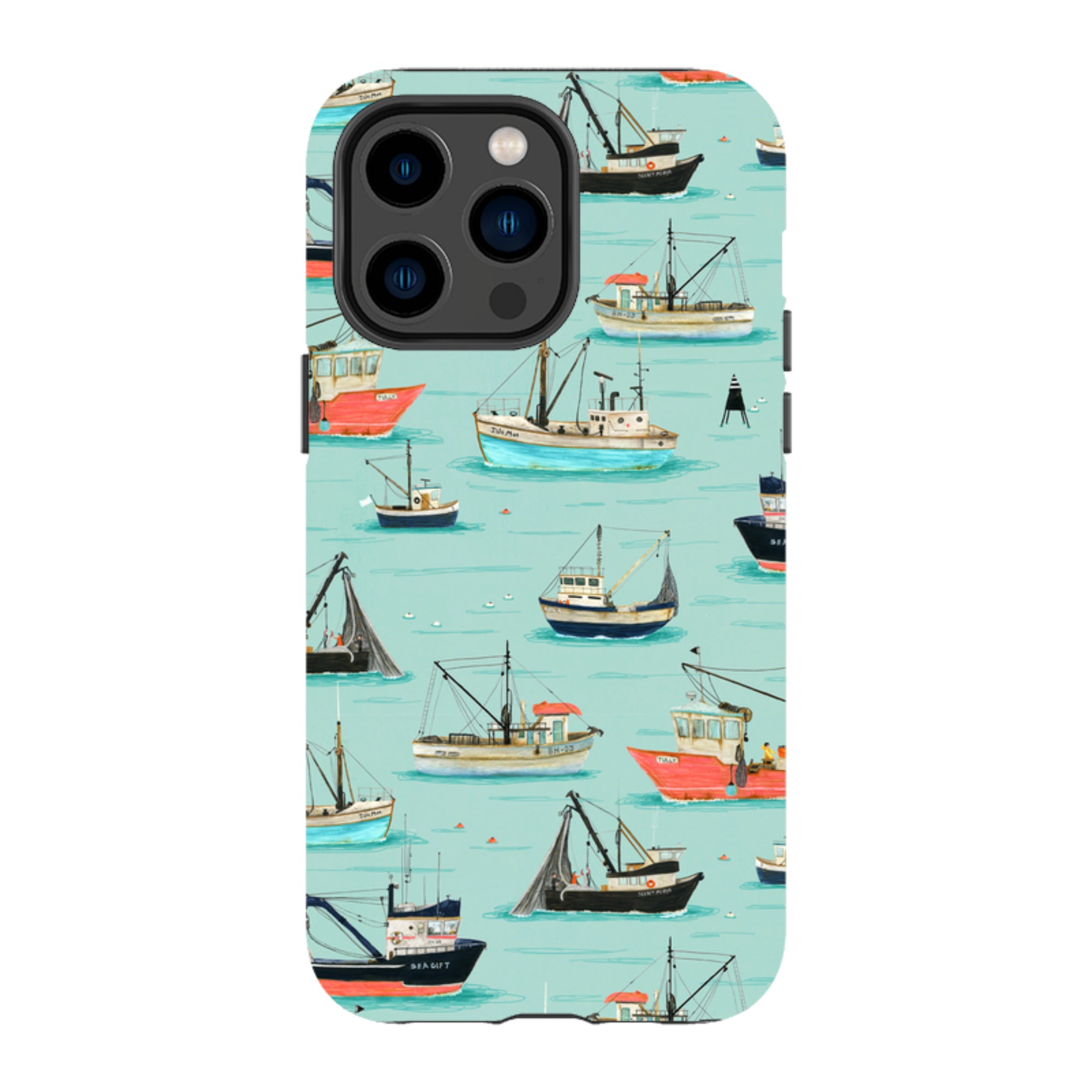 iPhone Tough Case - Fishing Boats By Katherine Quinn