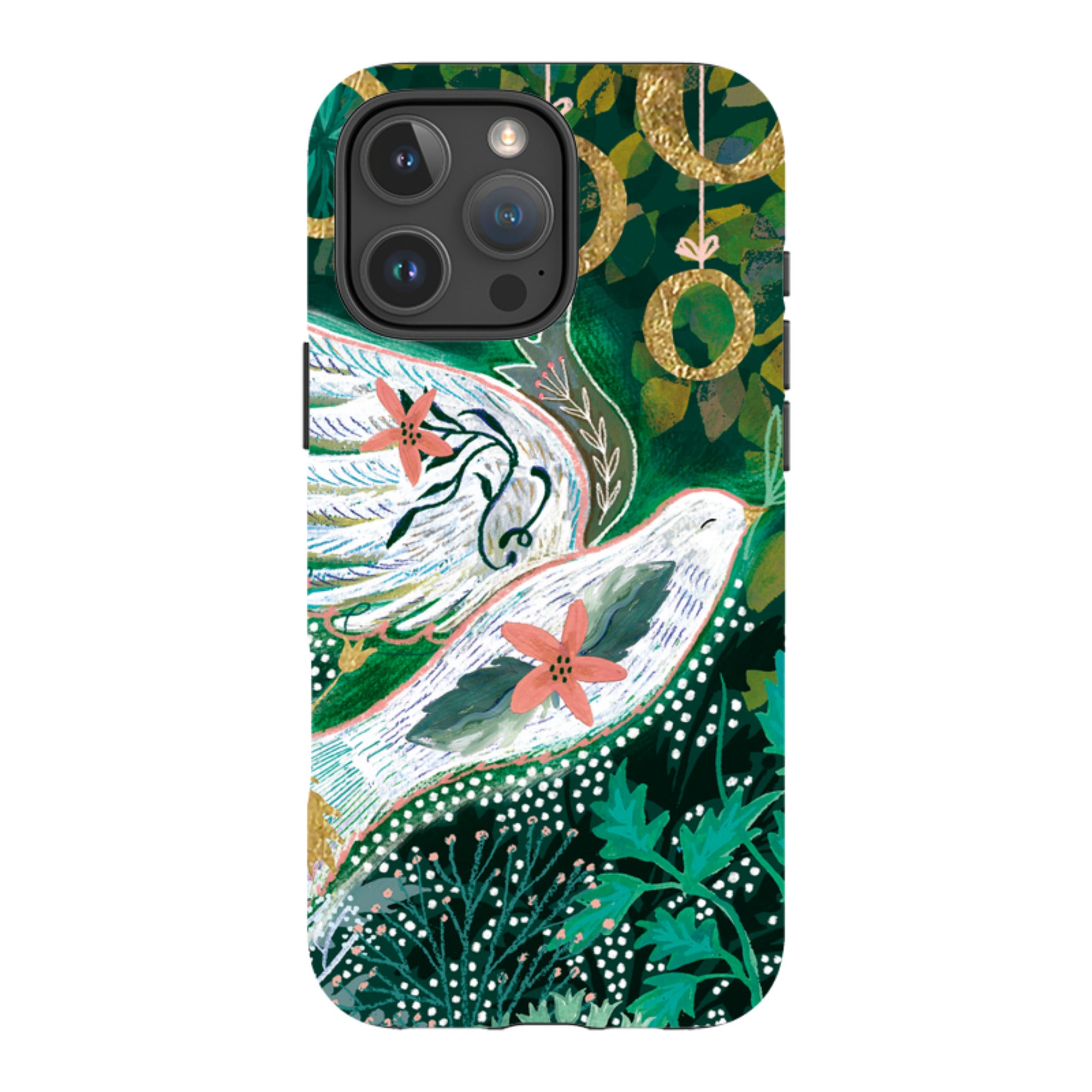 iPhone Tough Case - Gold Rings By Emma Frances Grant