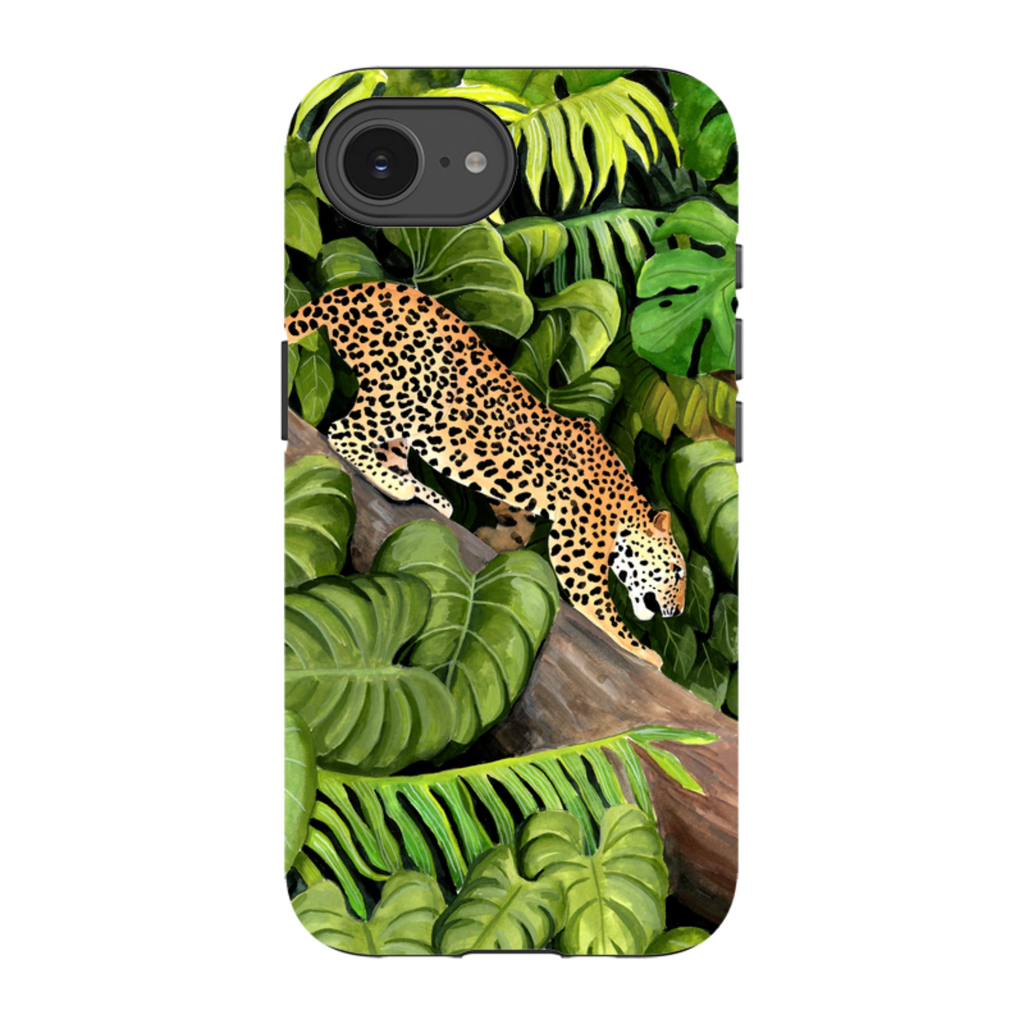 iPhone Tough Case - Leopard Poised By Bex Parkin