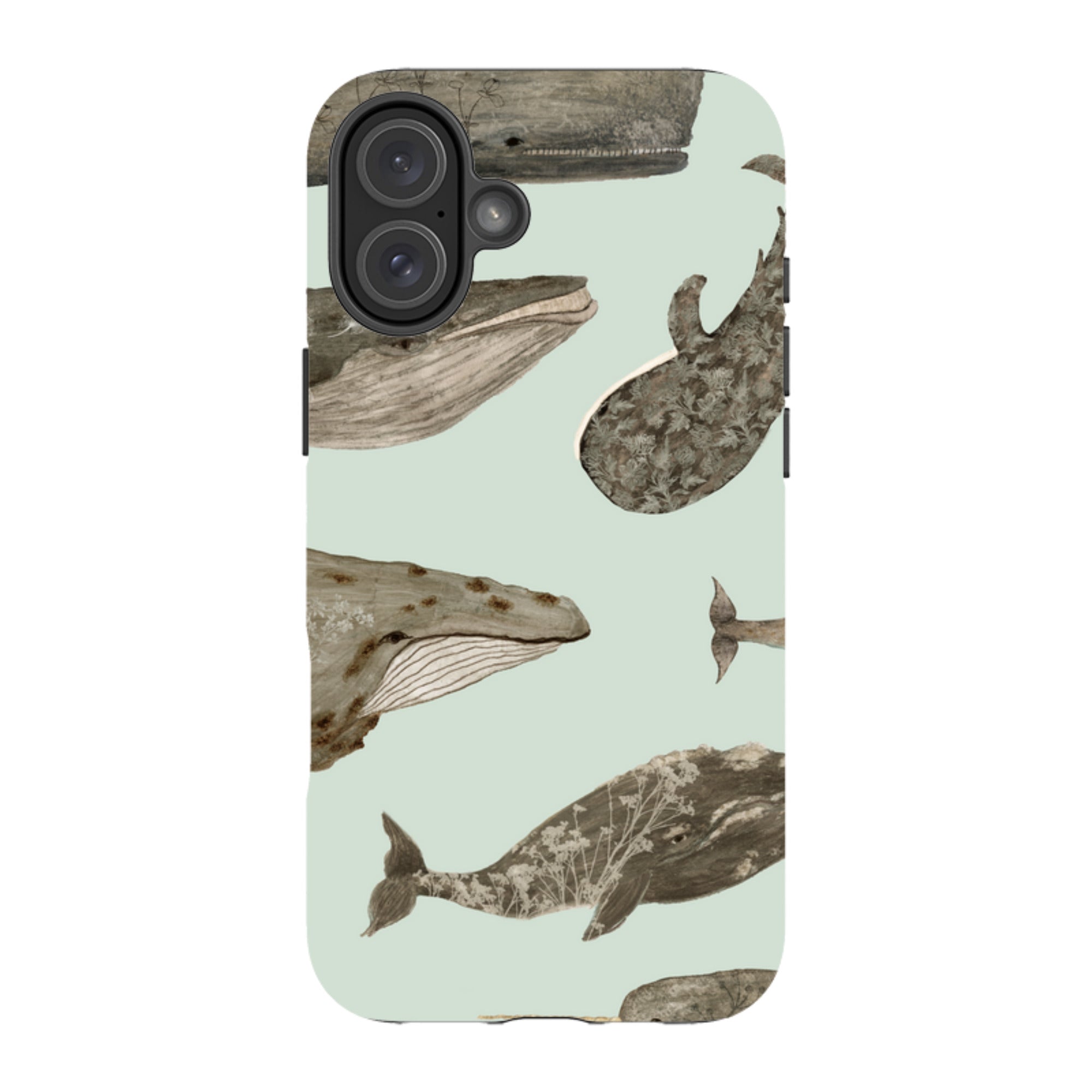 iPhone MagSafe Tough Case - Wild Flower Whales By Katherine Quinn
