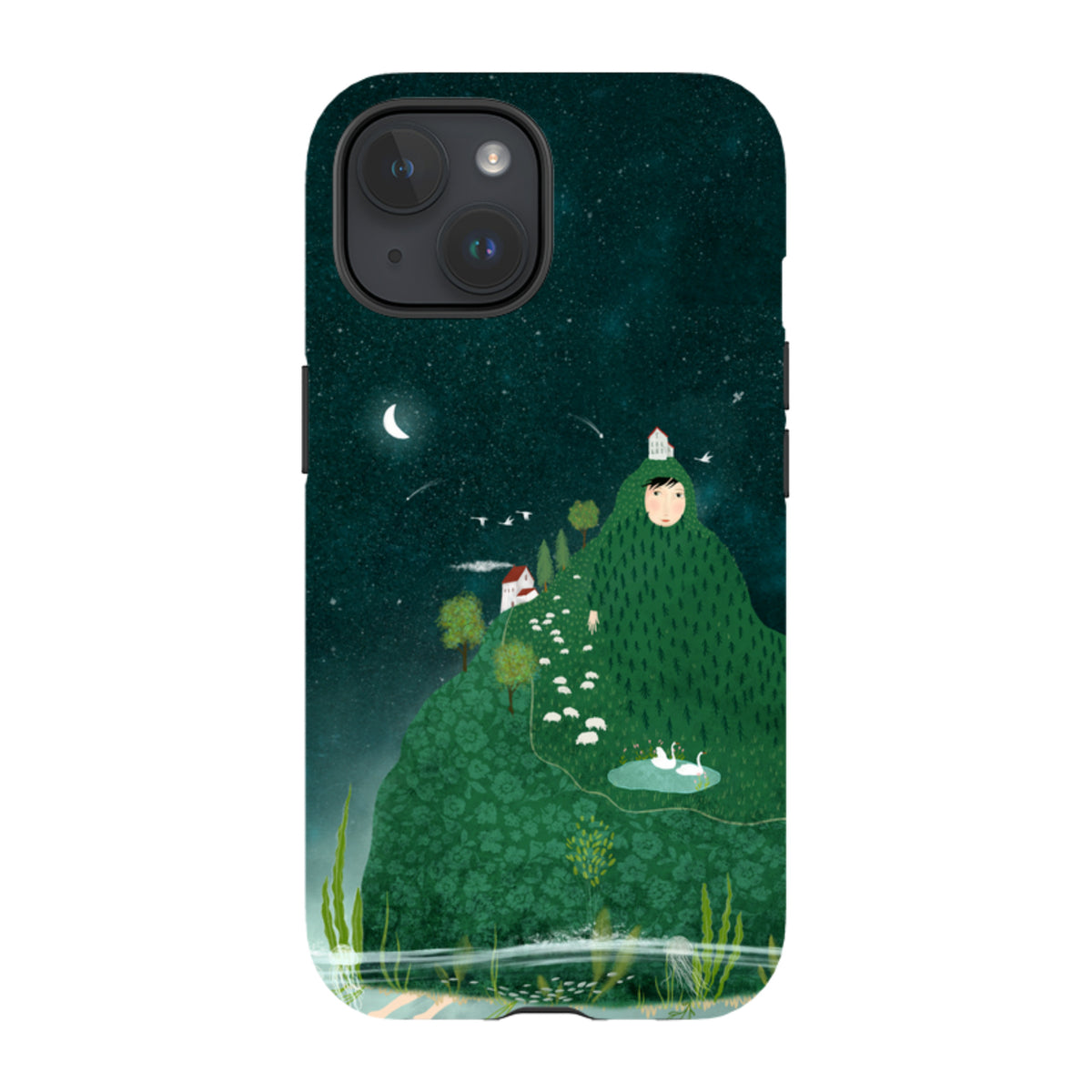 iPhone Tough Case - Hill lady By Katherine Quinn