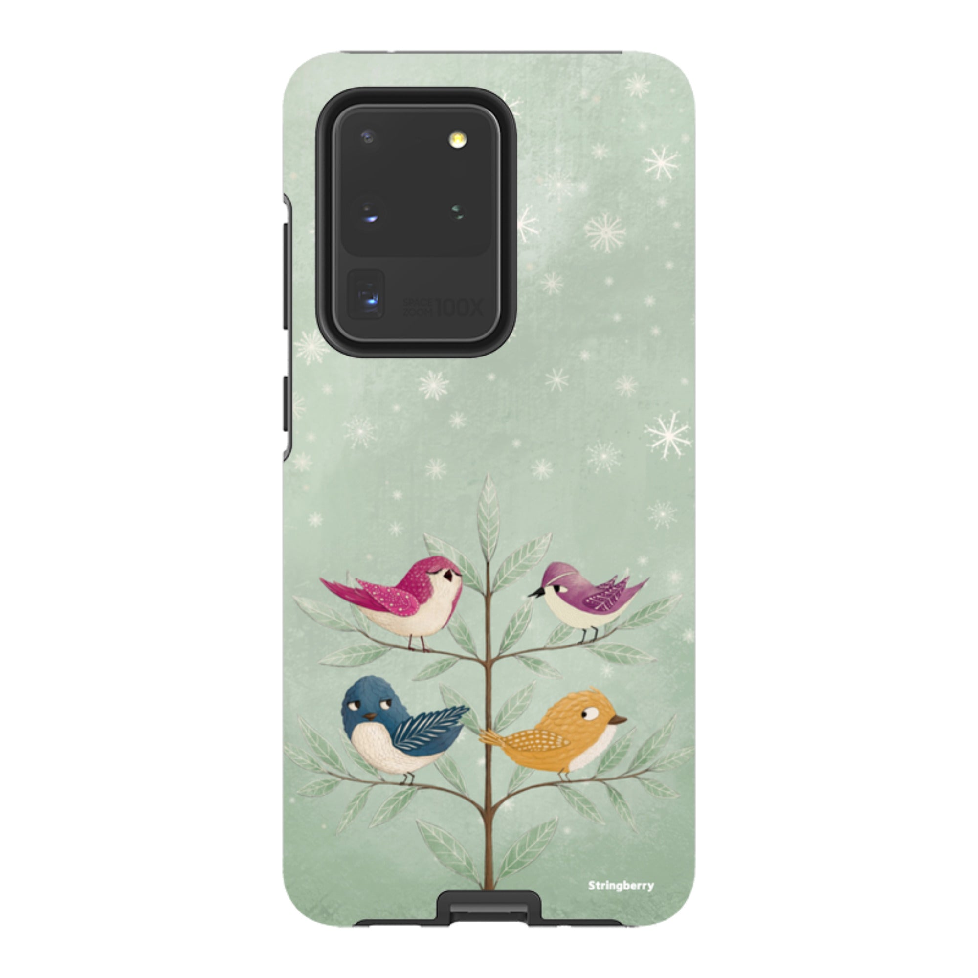 Samsung Tough Case - Garden Birds Aqua By Maja Lindberg
