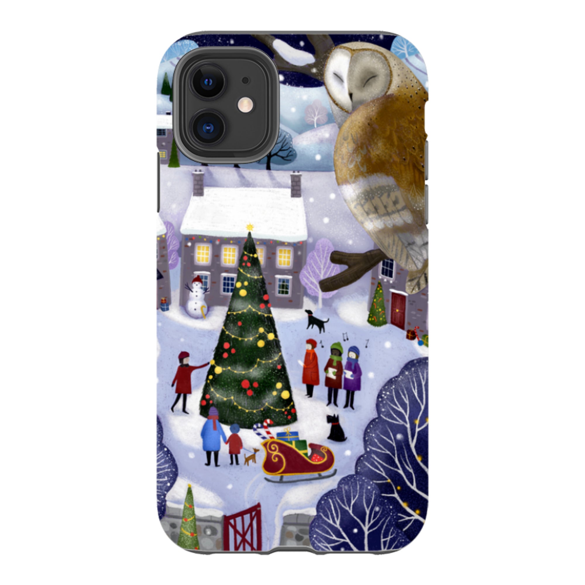iPhone Tough Case - Advent Owl By Bex Parkin