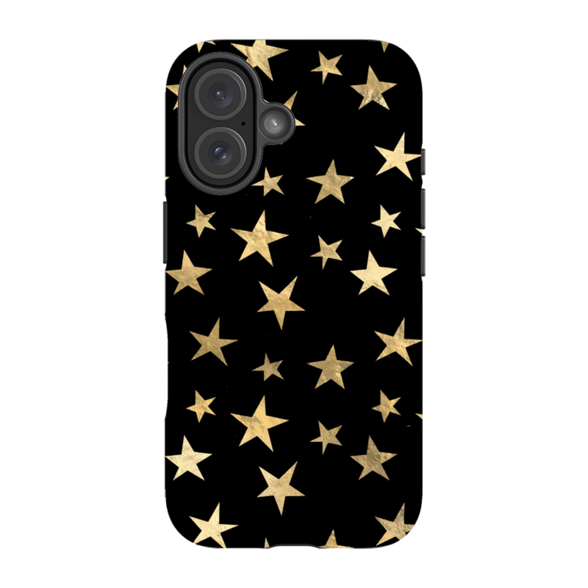 iPhone Tough Case - Black and Gold Stars