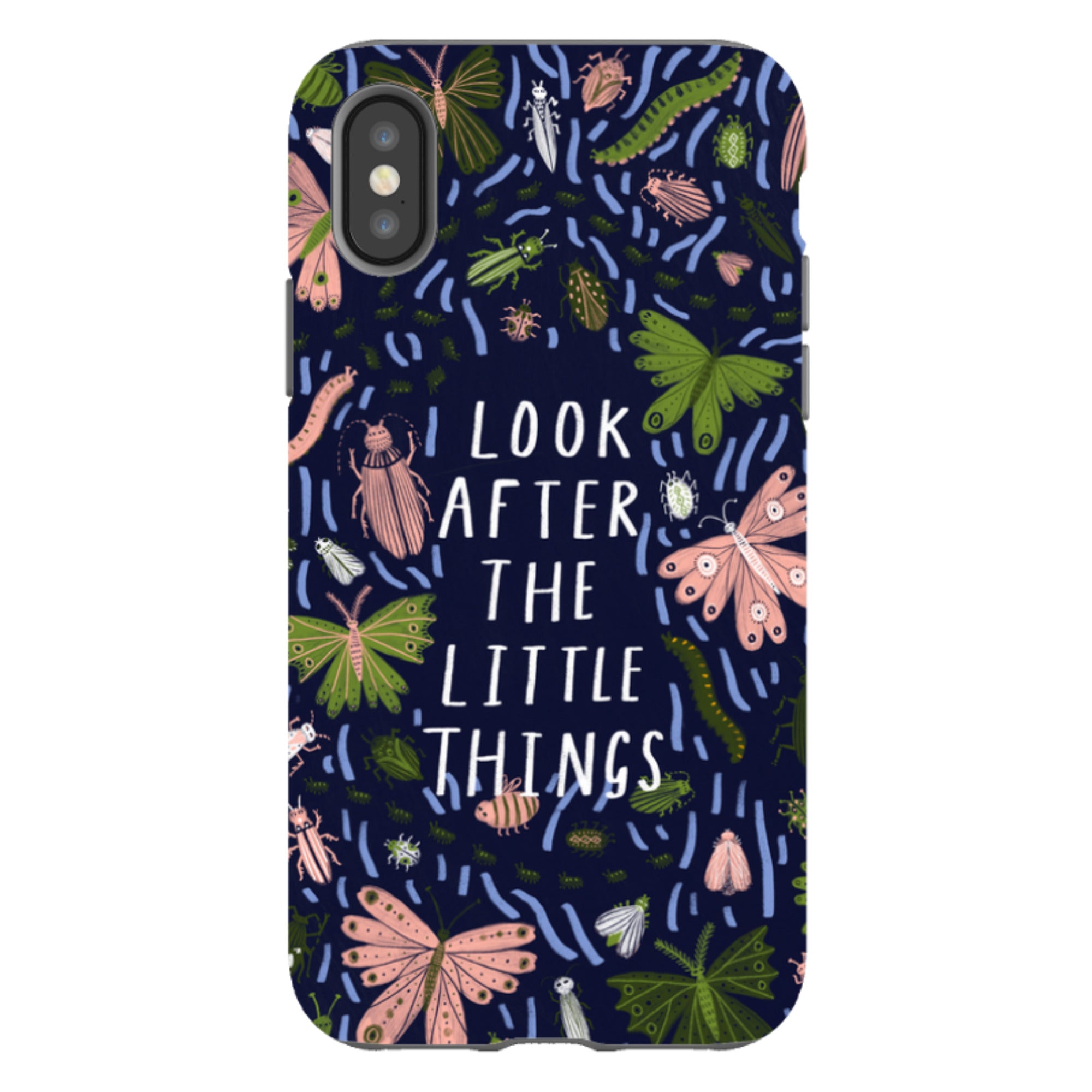iPhone Tough Case - Little Things Blue By Lee Foster Wilson