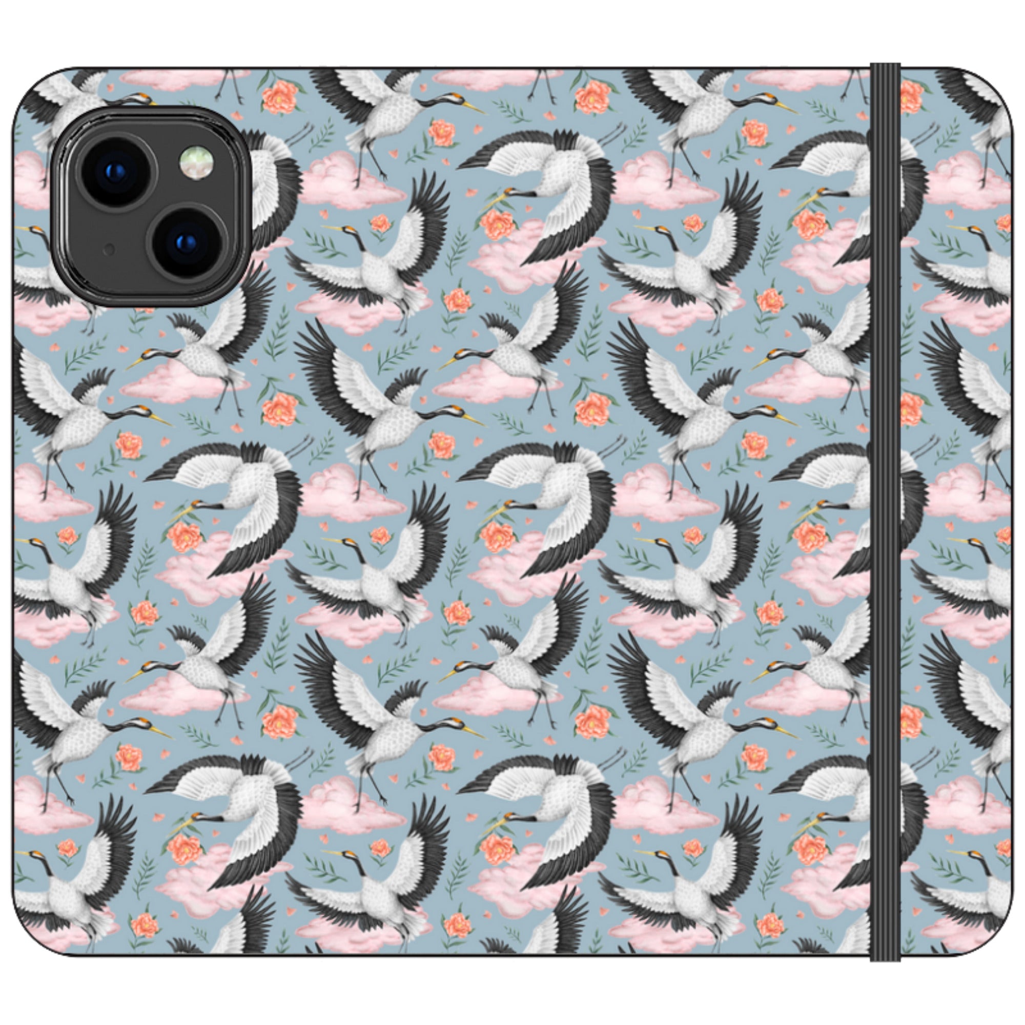 Flight of the Cranes Wallet Case By Catherine Rowe