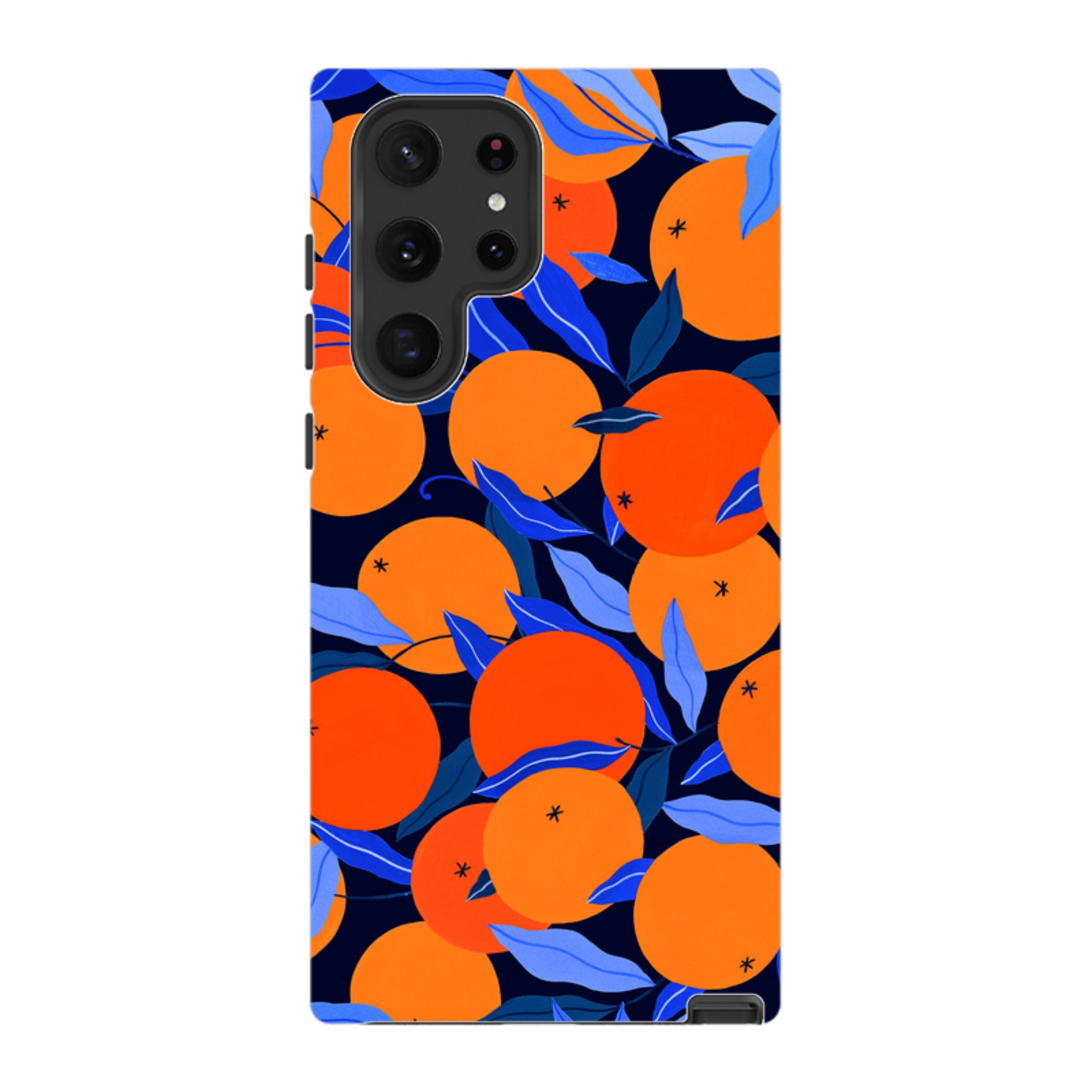 Samsung Tough Case - Arancello Navy Pattern By Madalina Andronic
