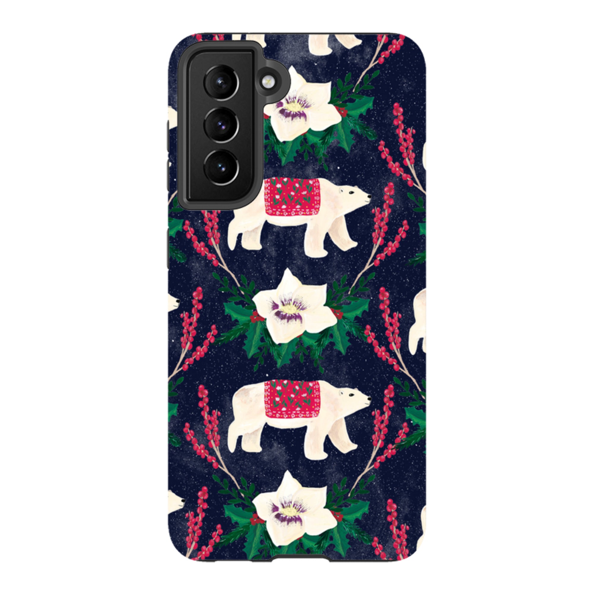 Samsung Tough Case - Midnight Polar Bears By Abby Jacobs