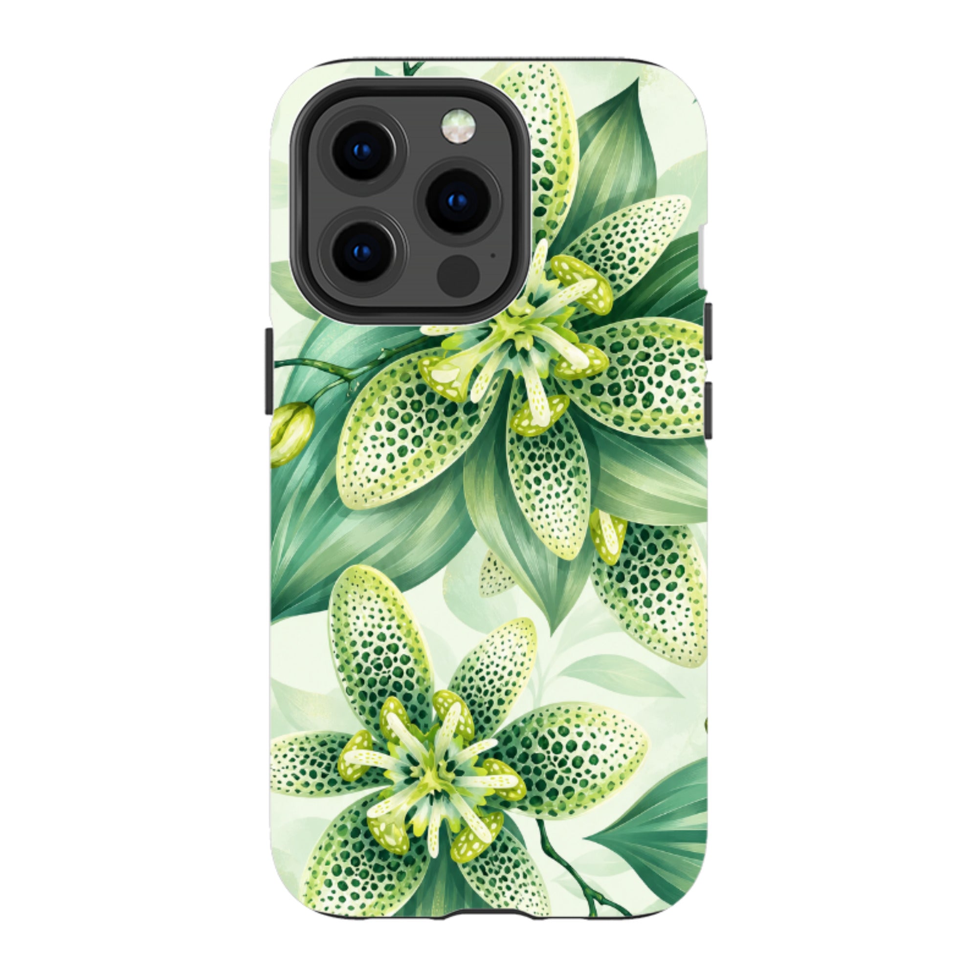 iPhone Tough Case - Sage Green Lily