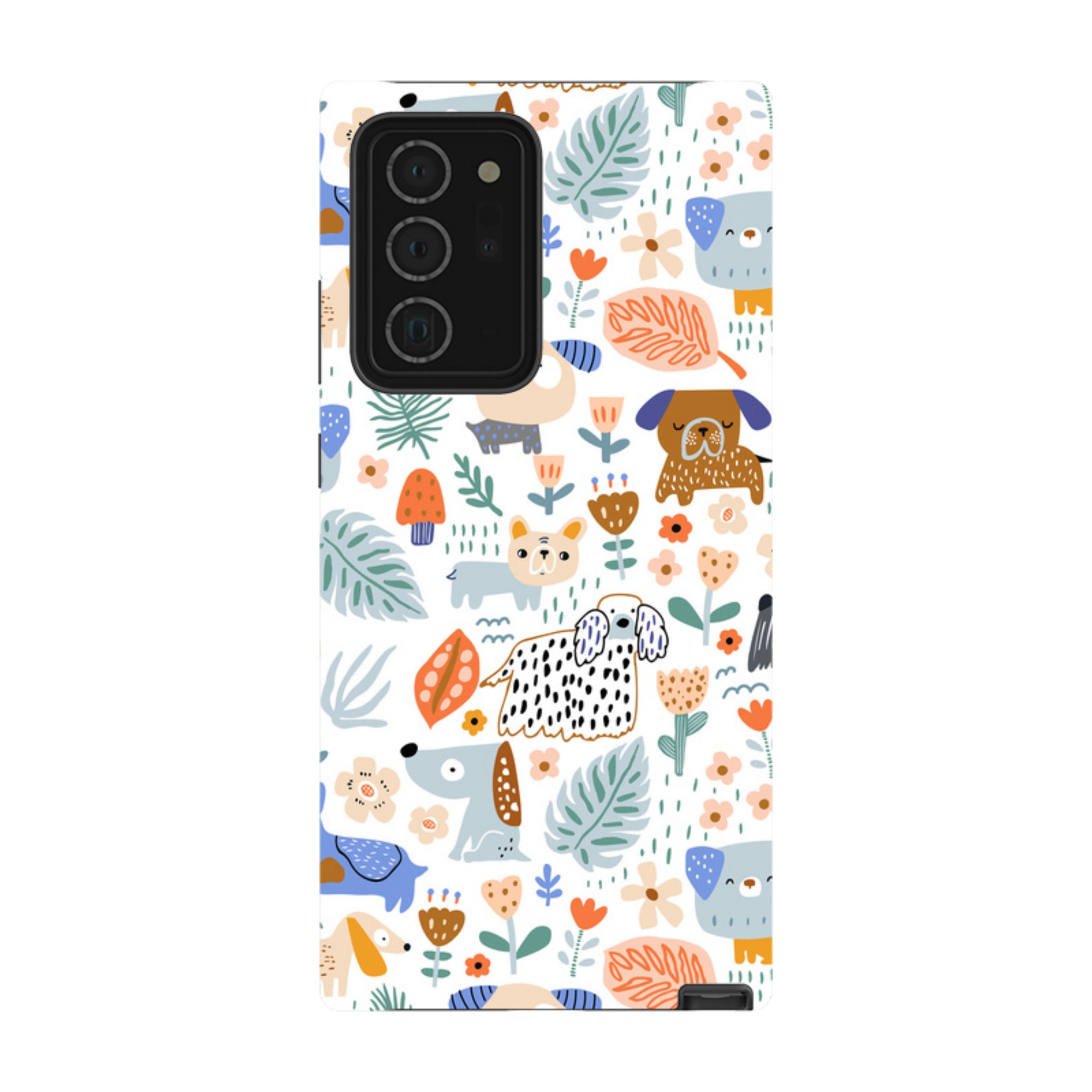 Samsung Tough Case - Dog Floral Pattern