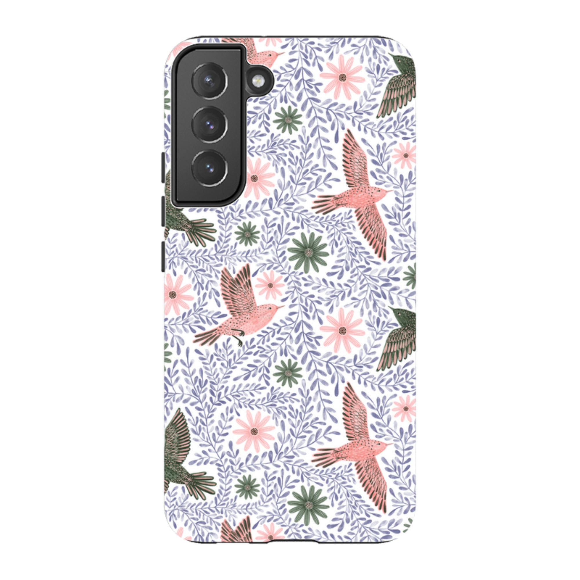 Samsung Tough Case - Bird Pattern Blue By Lee Foster Wilson