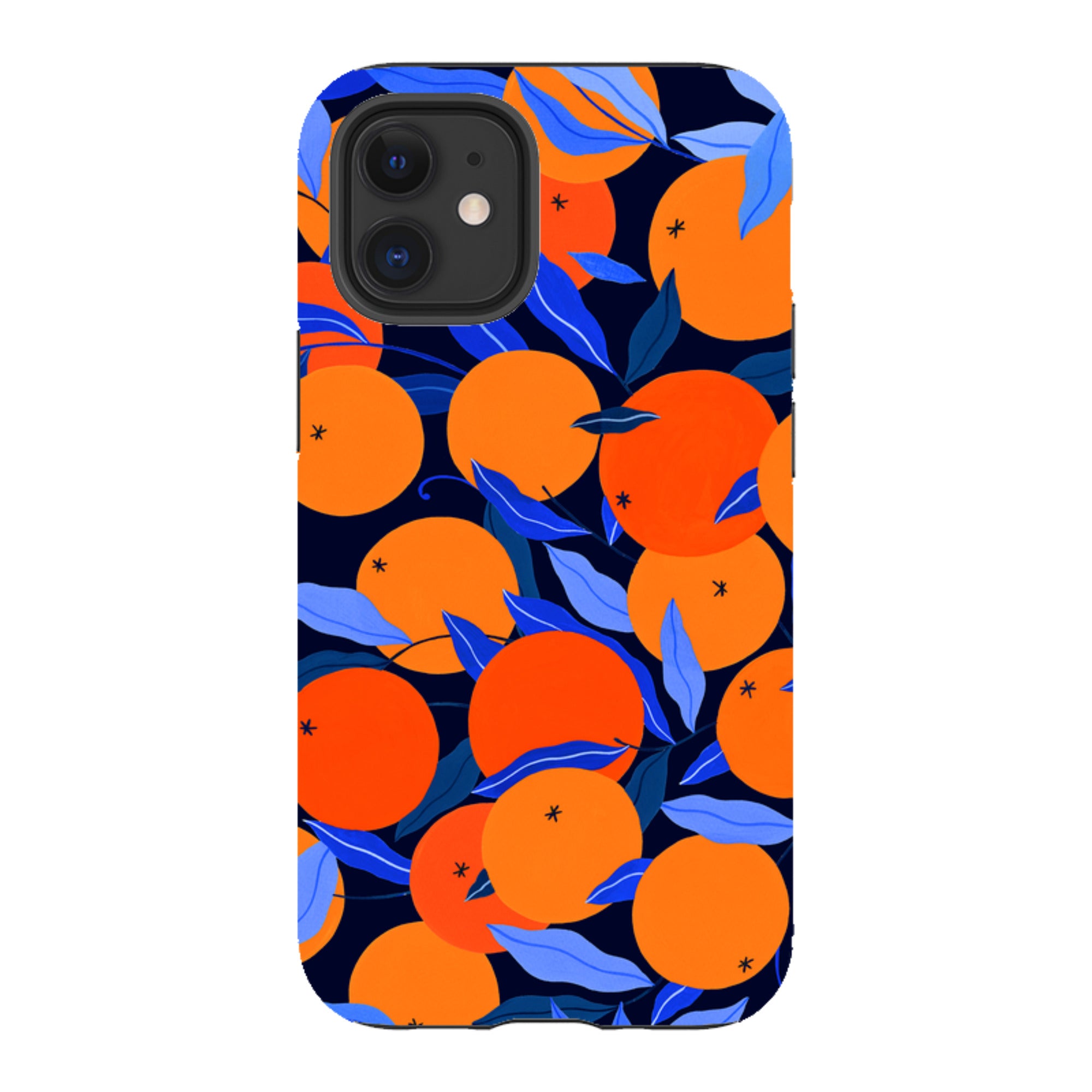 iPhone Tough Case - Arancello Navy Pattern By Madalina Andronic