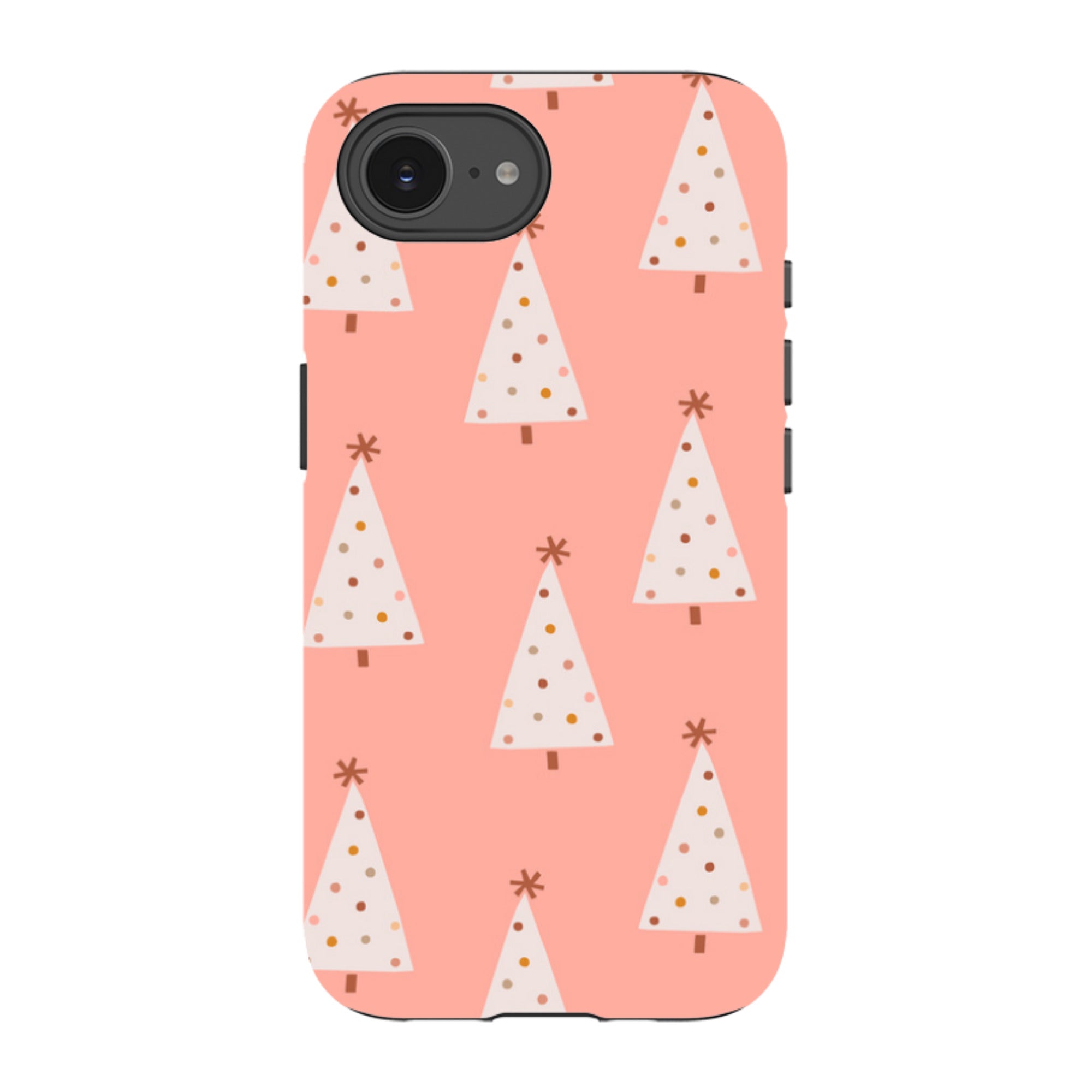 iPhone Tough Case - Pink Xmas Trees