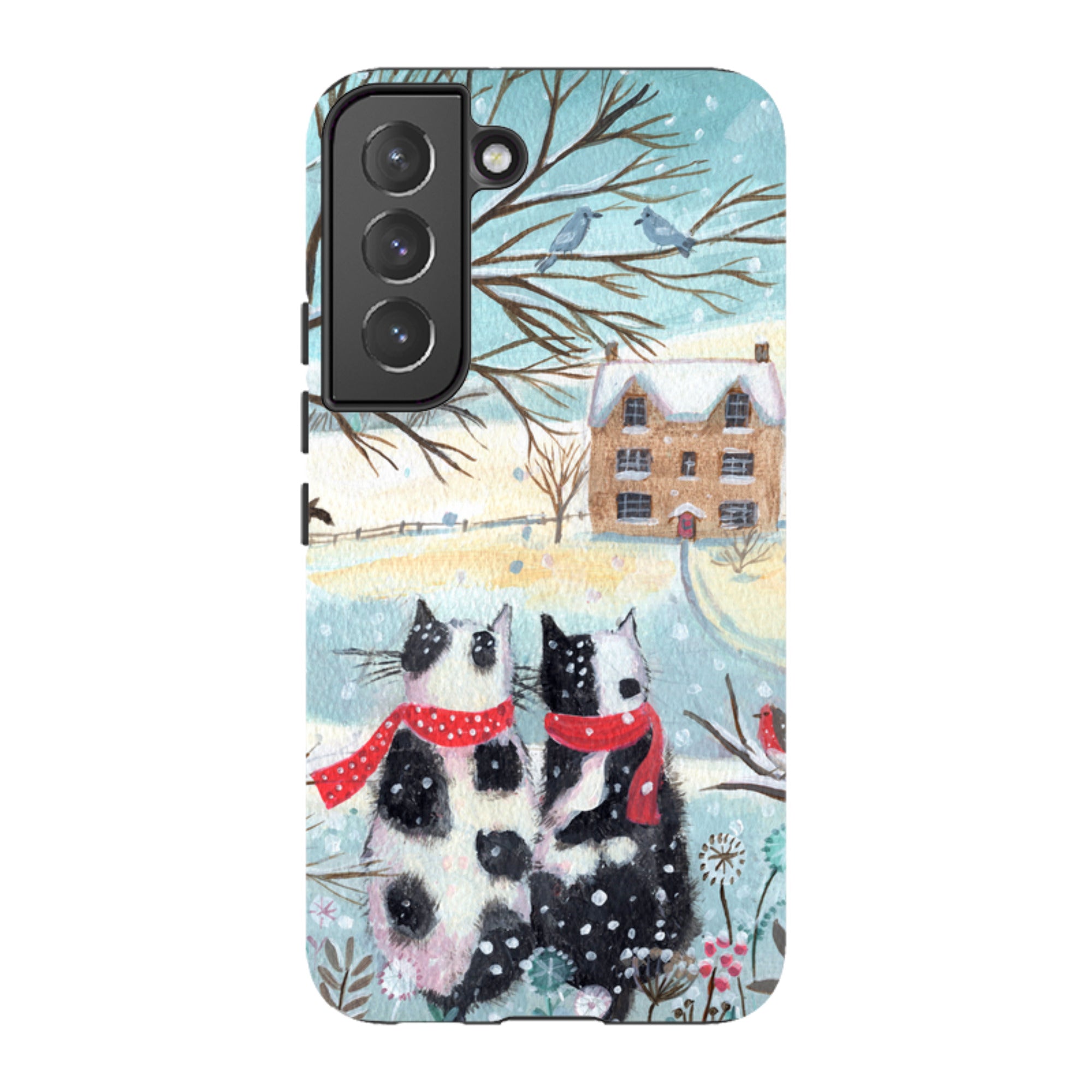Samsung Tough Case - Christmas Cats By Mary Stubberfield