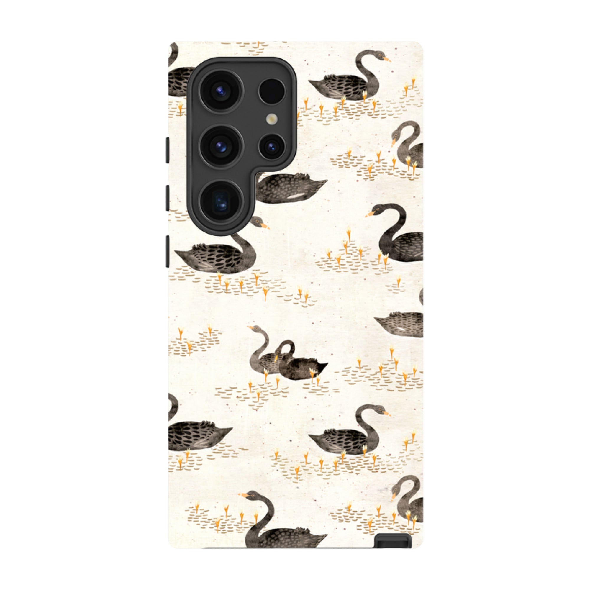 Samsung Tough Case - Swans Cream By Katherine Quinn