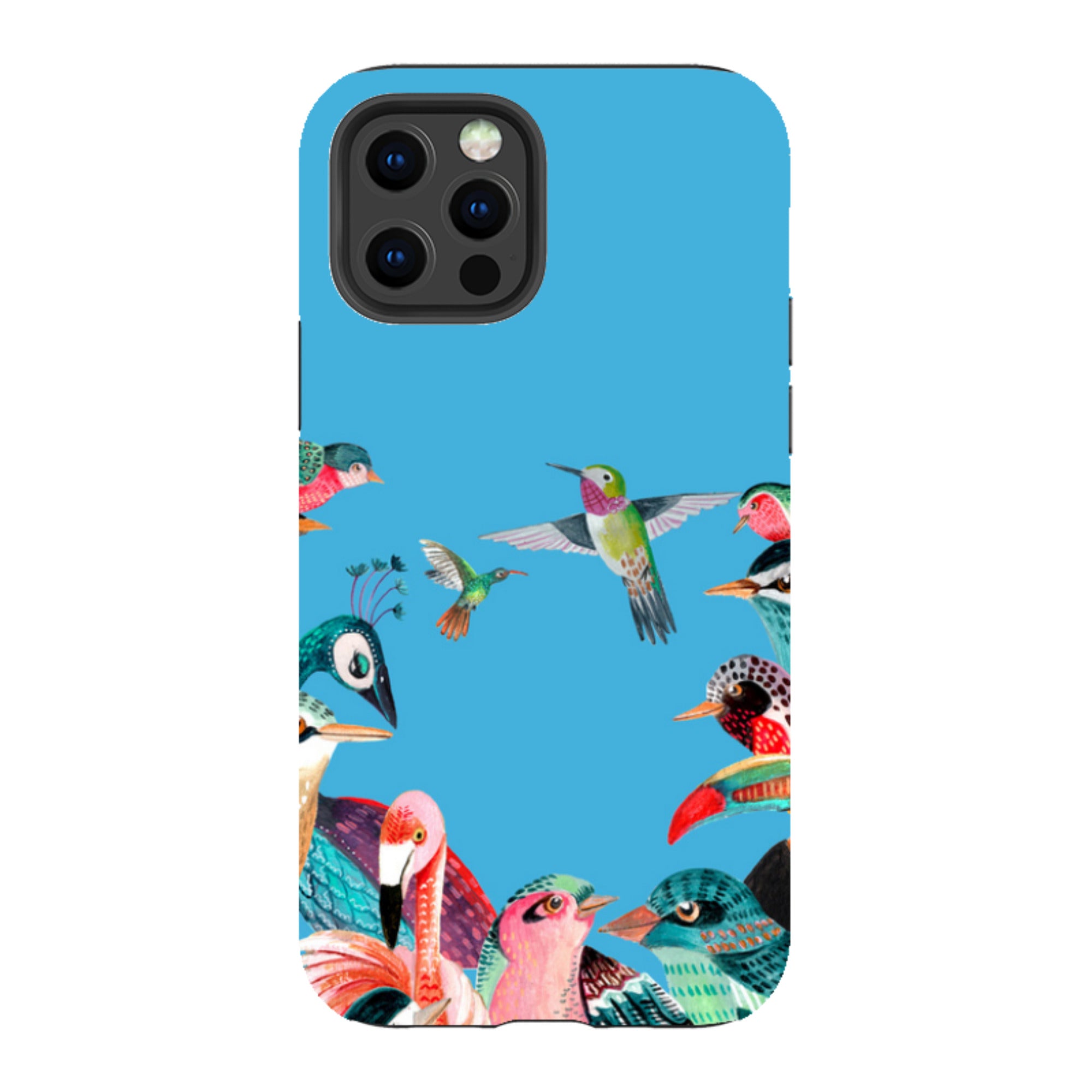 iPhone Tough Case - Blue Birds By Caroline Bonne Muller
