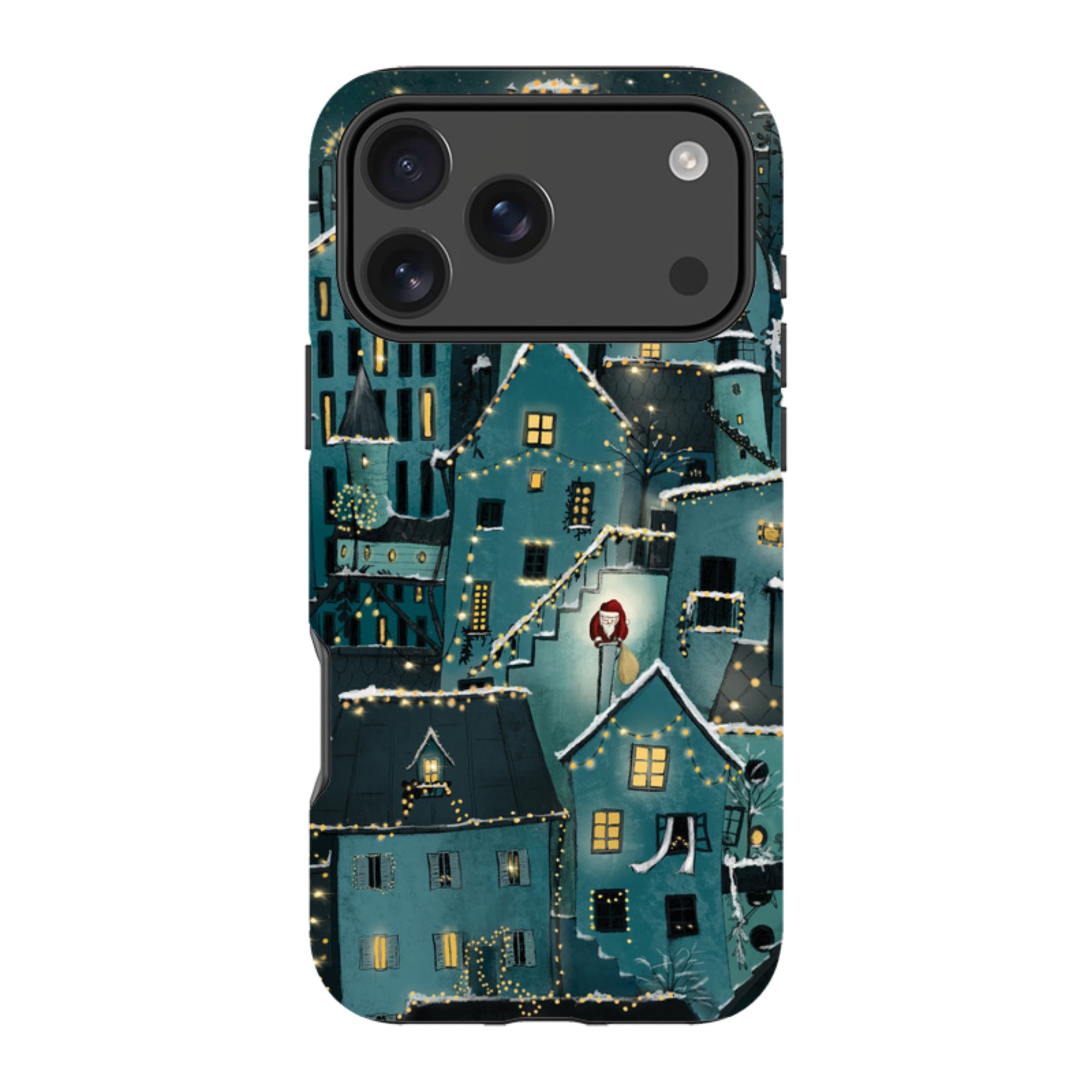 iPhone Tough Case - Citywinkles Blue By Maja Lindberg