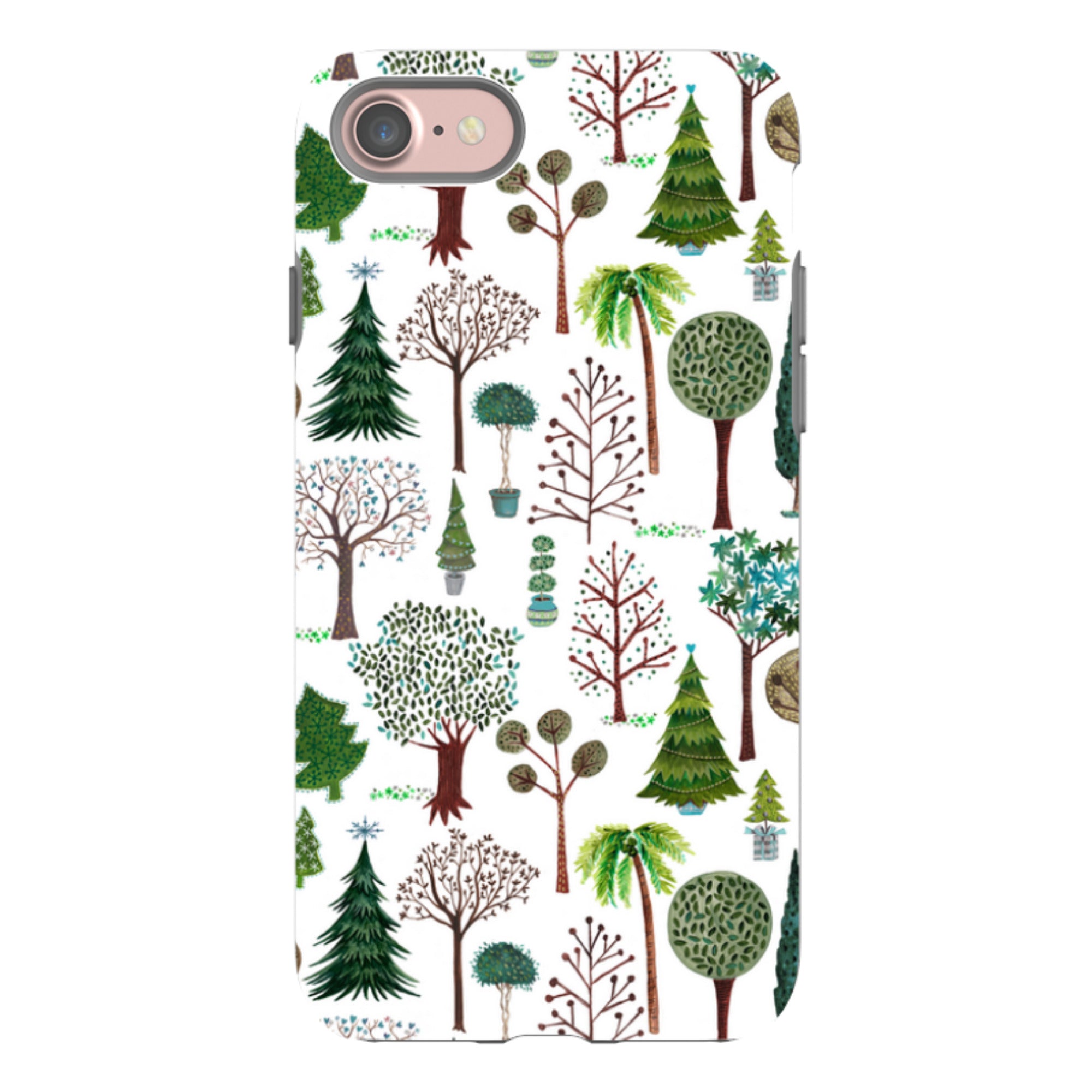 iPhone Tough Case - Xmas Trees By Caroline Bonne Muller