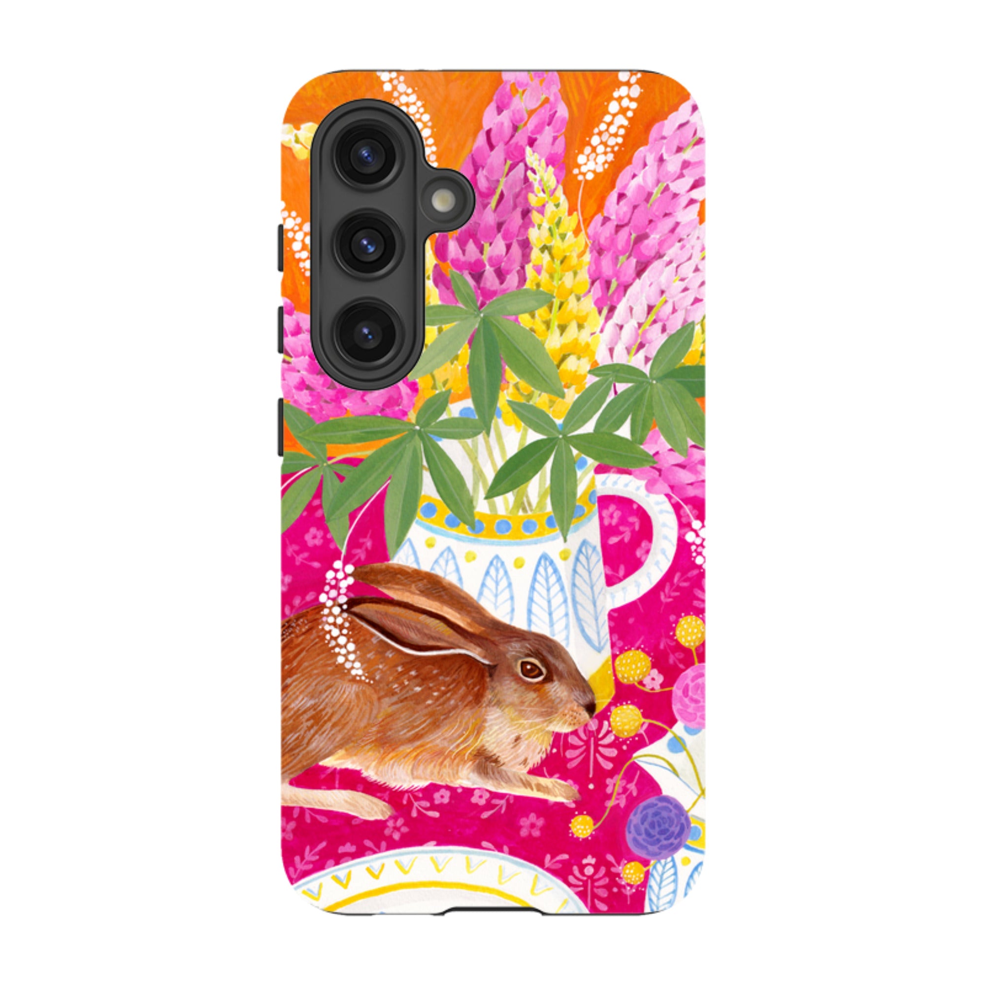 Samsung Tough Case - Rabbit Lupins By Bex Parkin