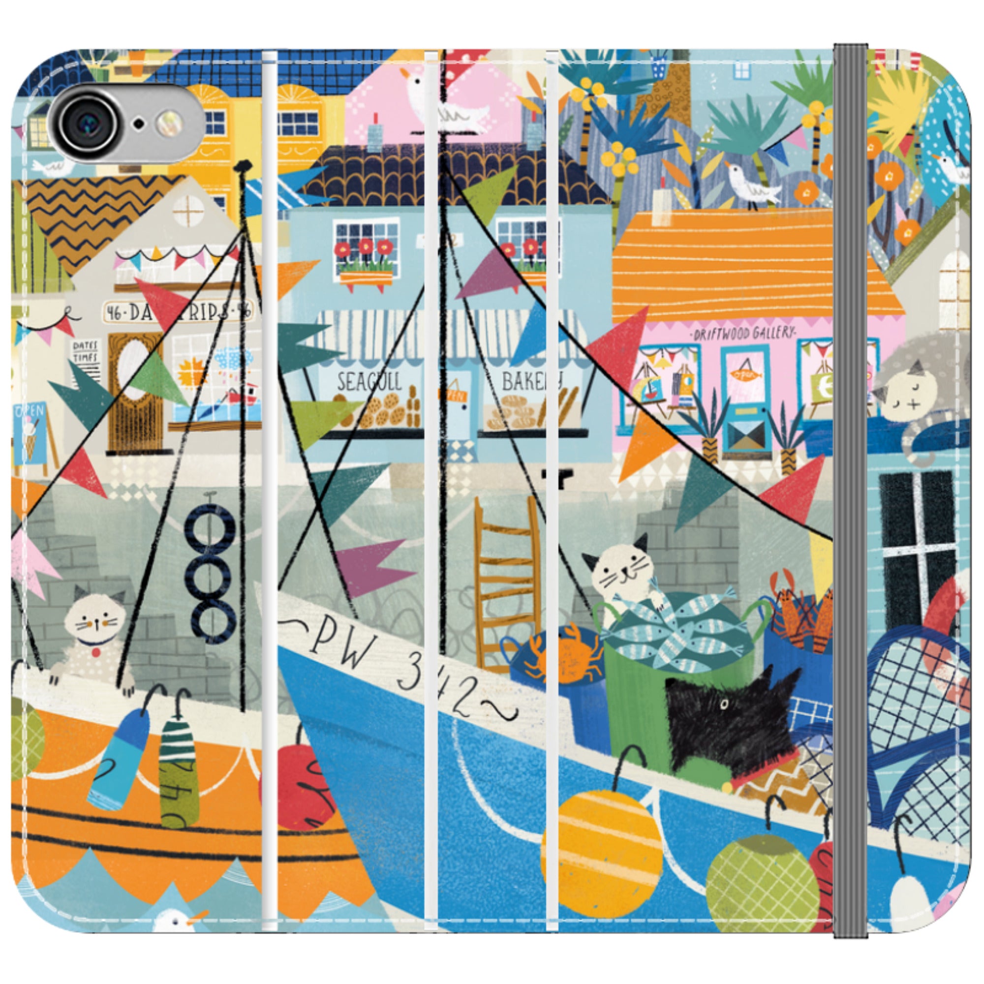 Night Harbour Wallet Case By Ali Brookes