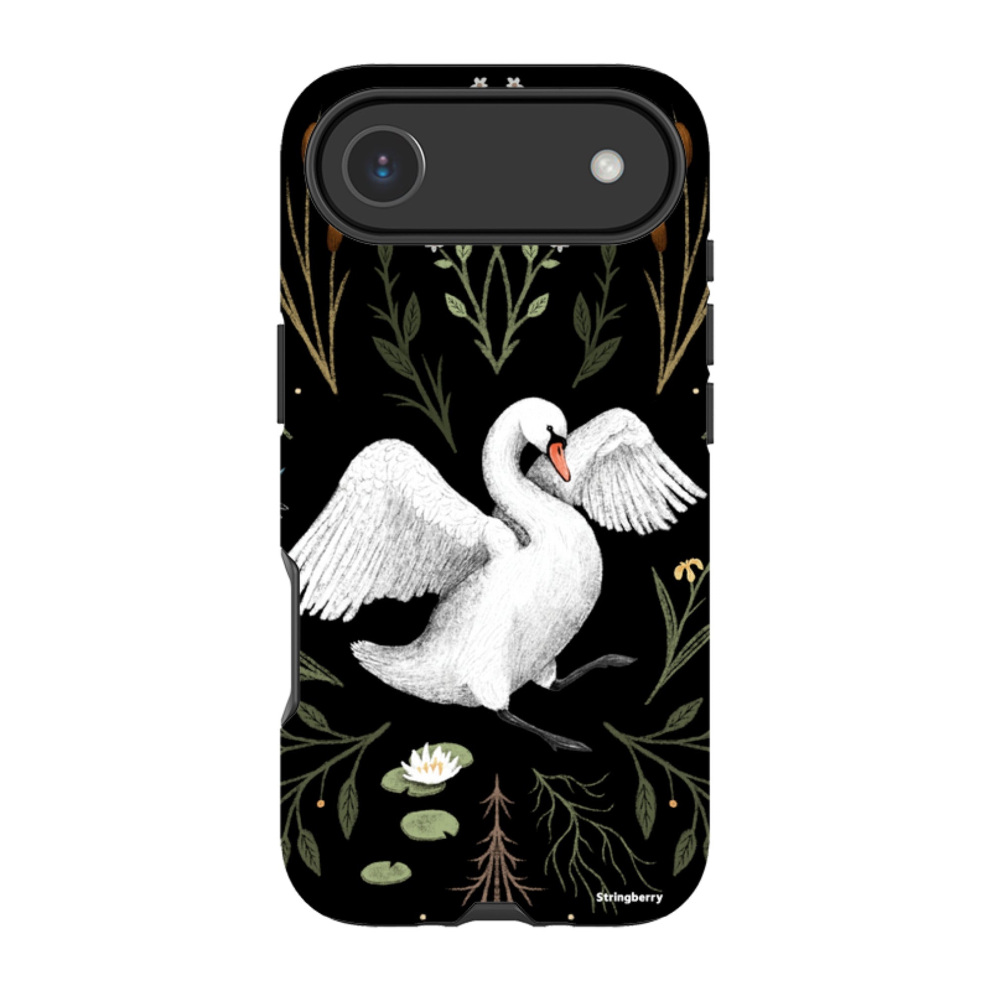 iPhone Tough Case - Swan By Anna Stead