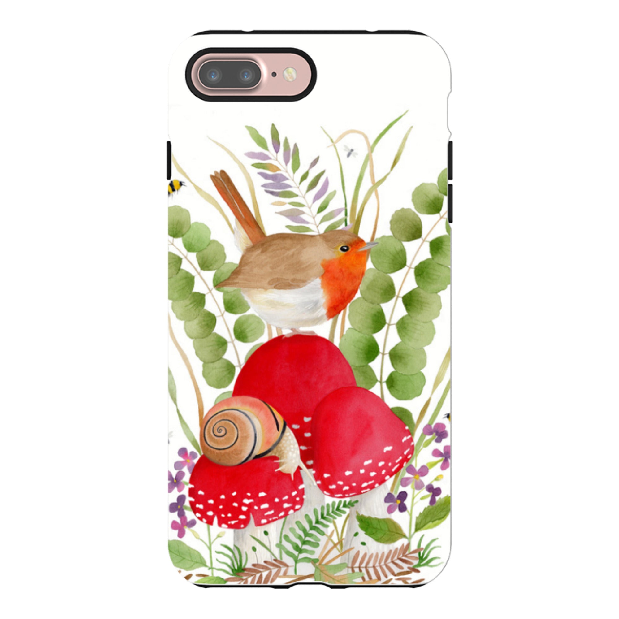 iPhone Tough Case - Robin And Snail By Bex Parkin