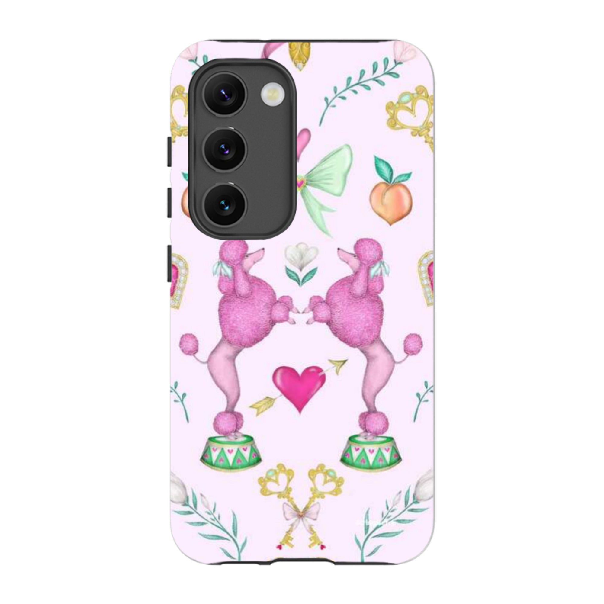 Samsung Tough Case - Pink Poodle Parlour Sugar By Catherine Rowe