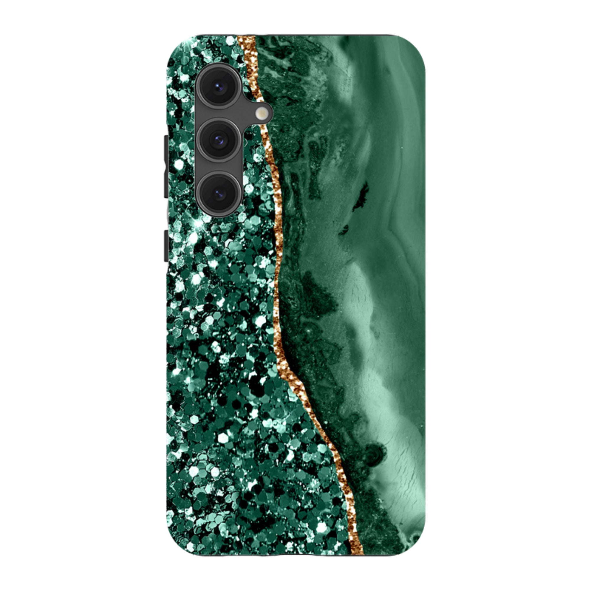 Samsung Tough Case - Green Shade (case does not glitter)